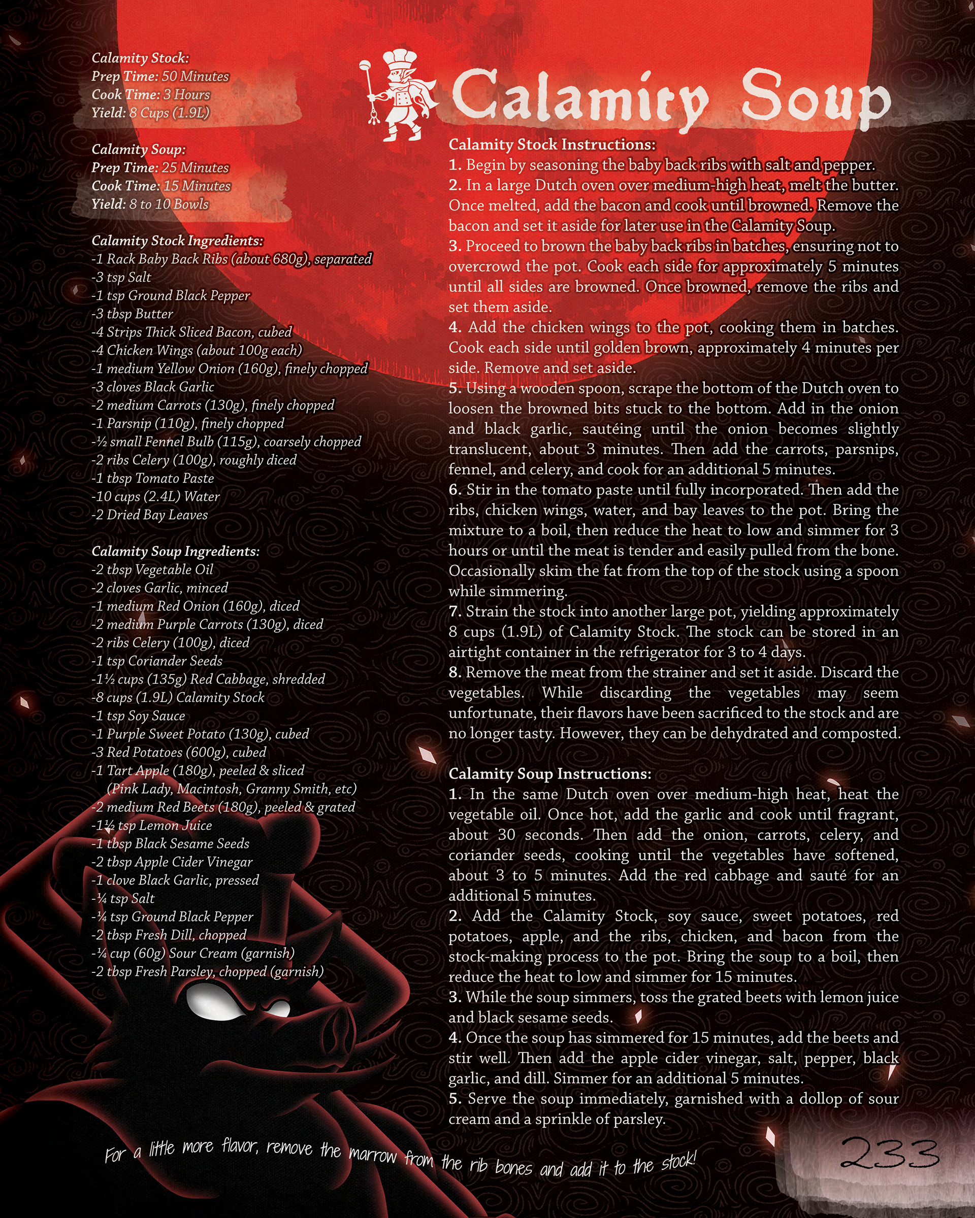 Calamity Soup Recipe