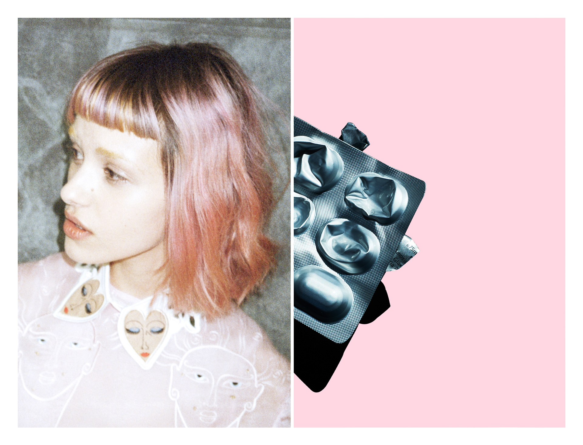 Dress_ Vivetta FW16 #saintmichelblondies #christianmichelemichelsanti @ivavarvarchuck #kodak #pink #blister #antibiotics #amoxicillin #clavulin #athenapharmaitalia #medicine