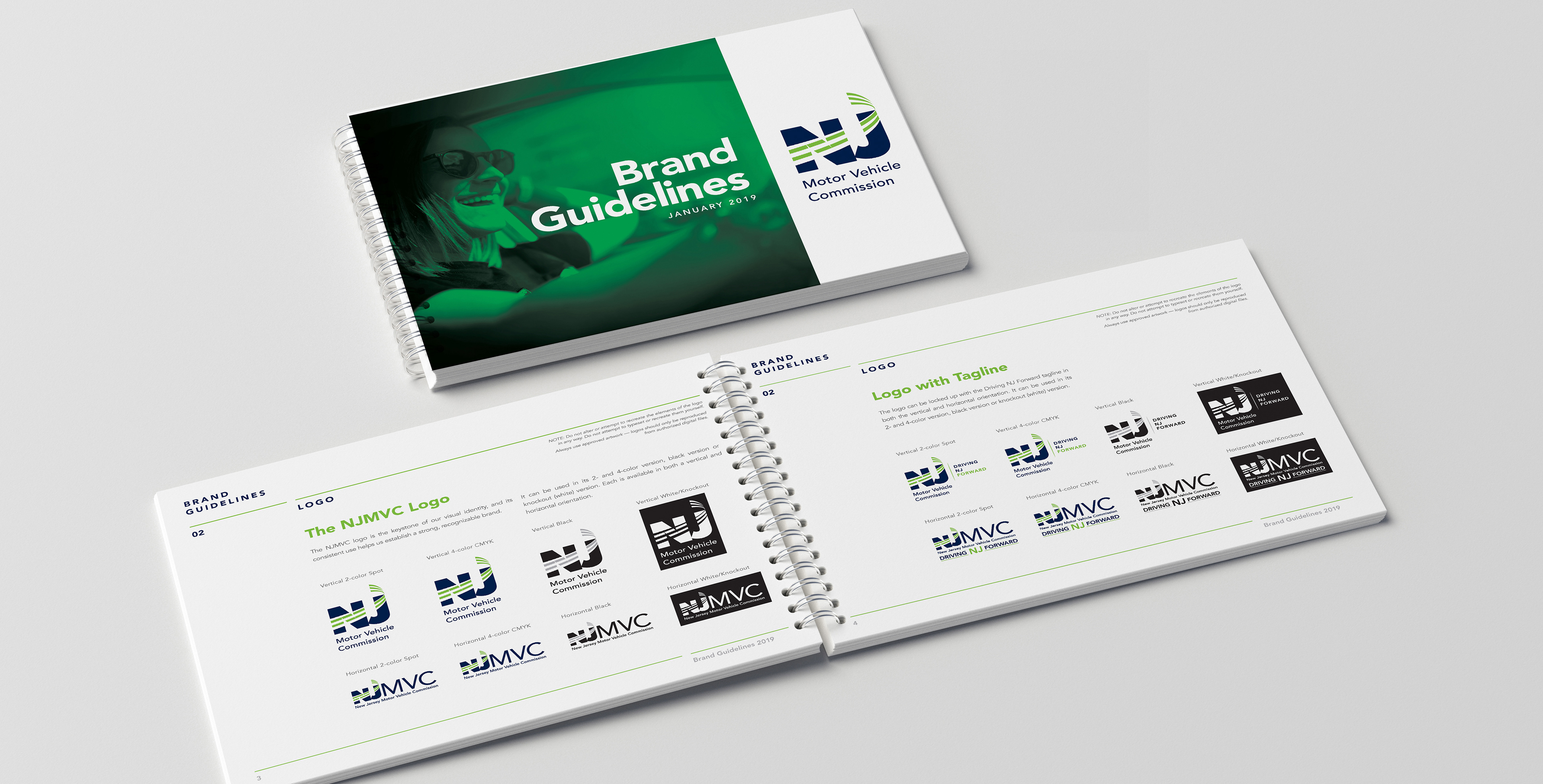Image of logo brand guideline book