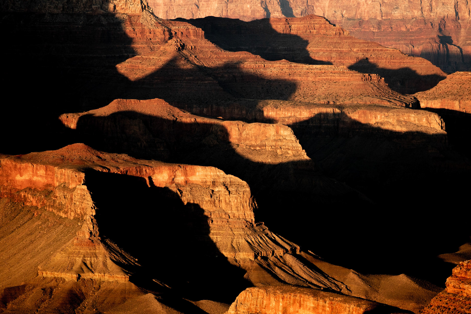 Here shadows have grandeur of their own