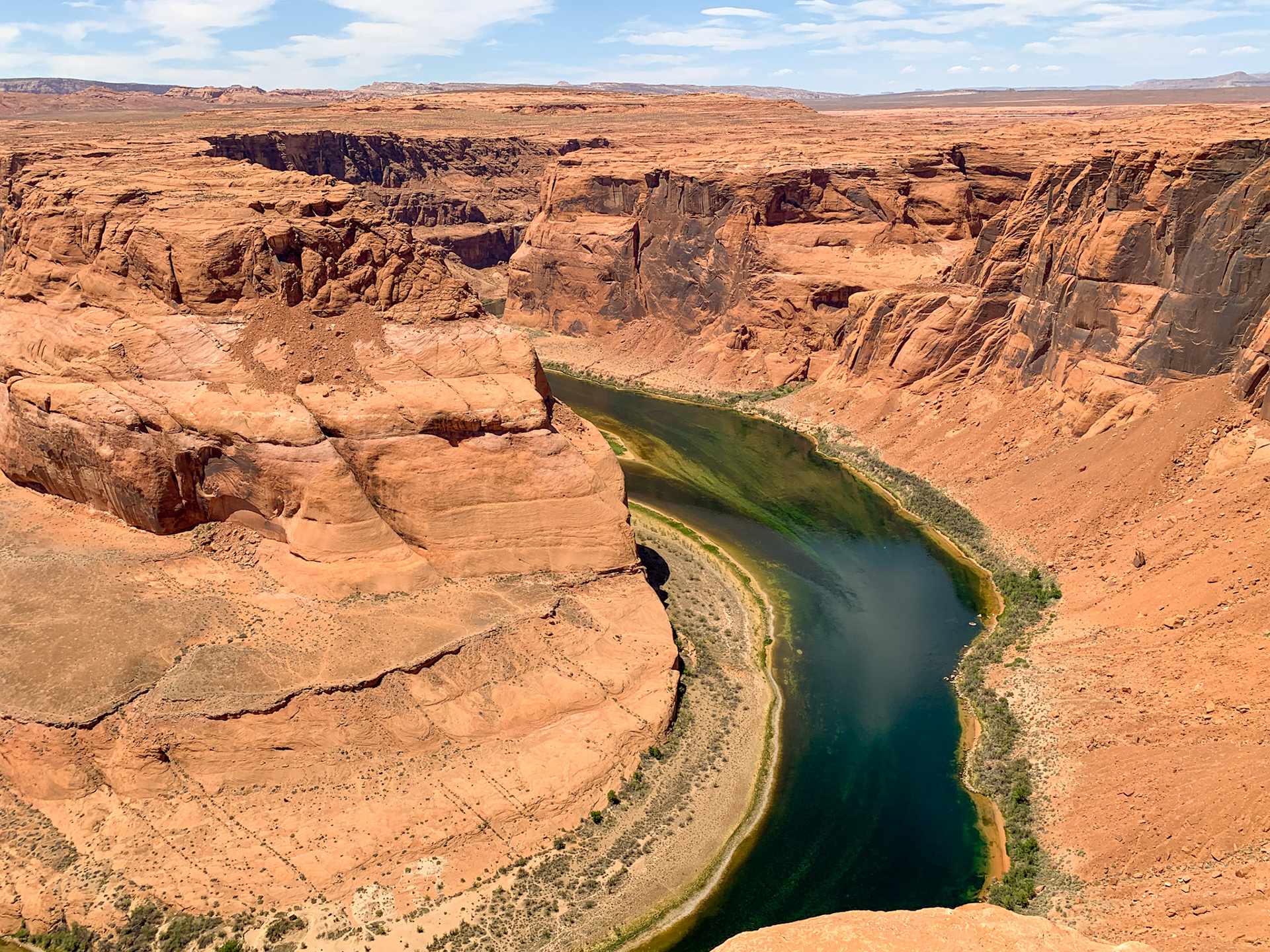The river at work in Glen Canyon