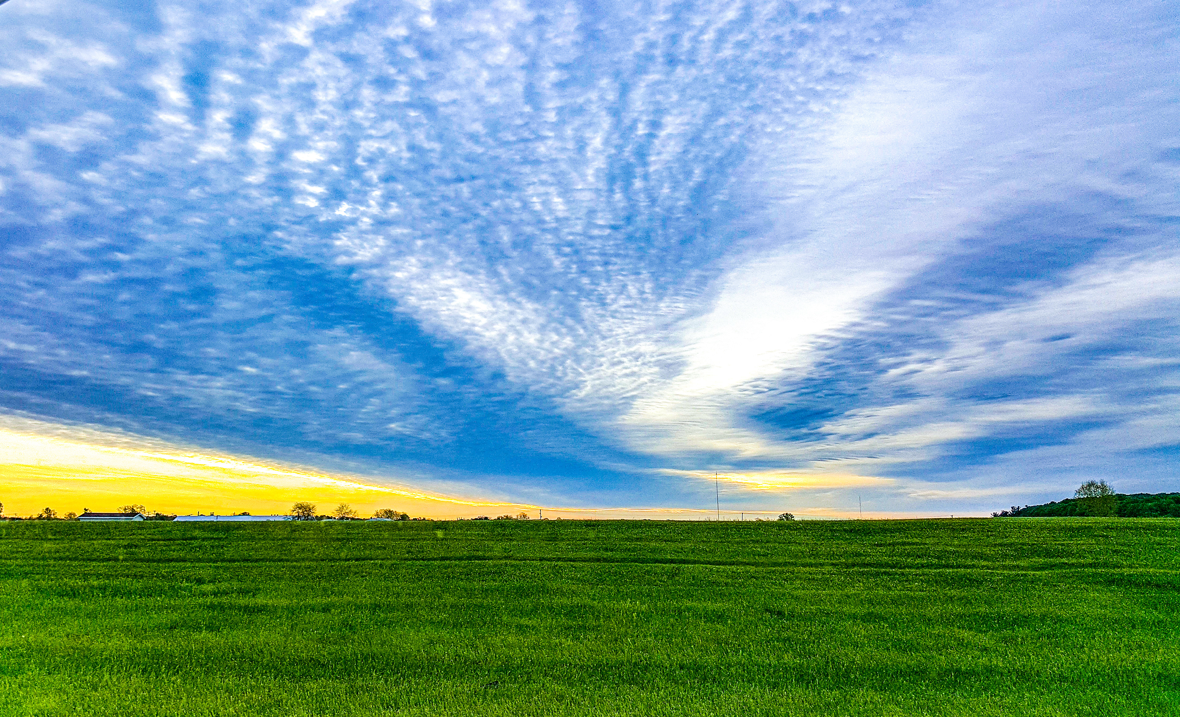 Gogh's Sky: A friend saw it that way (Michigan State University Campus, MI)