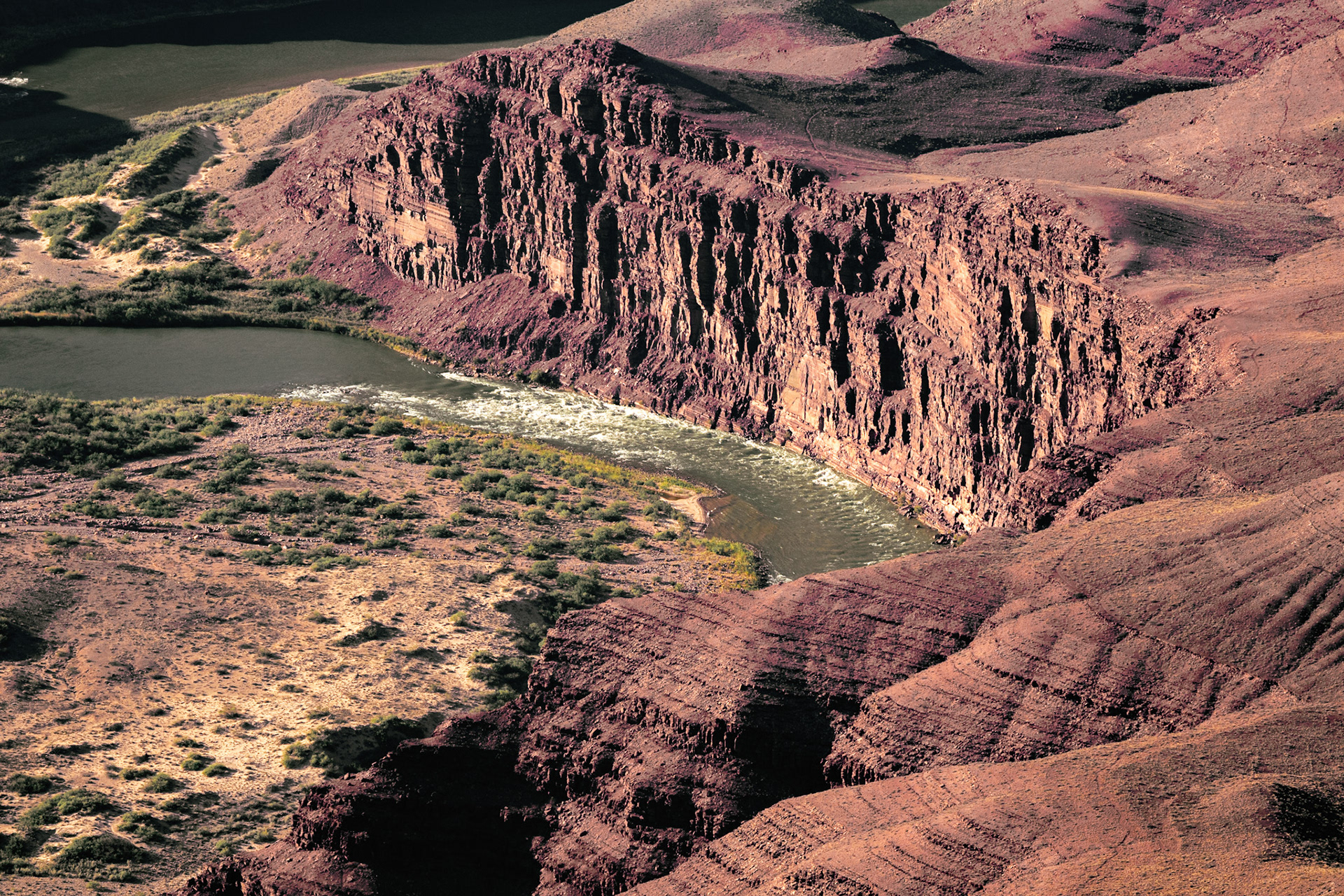 Thousands of feet deep gorges were carved over millennia 