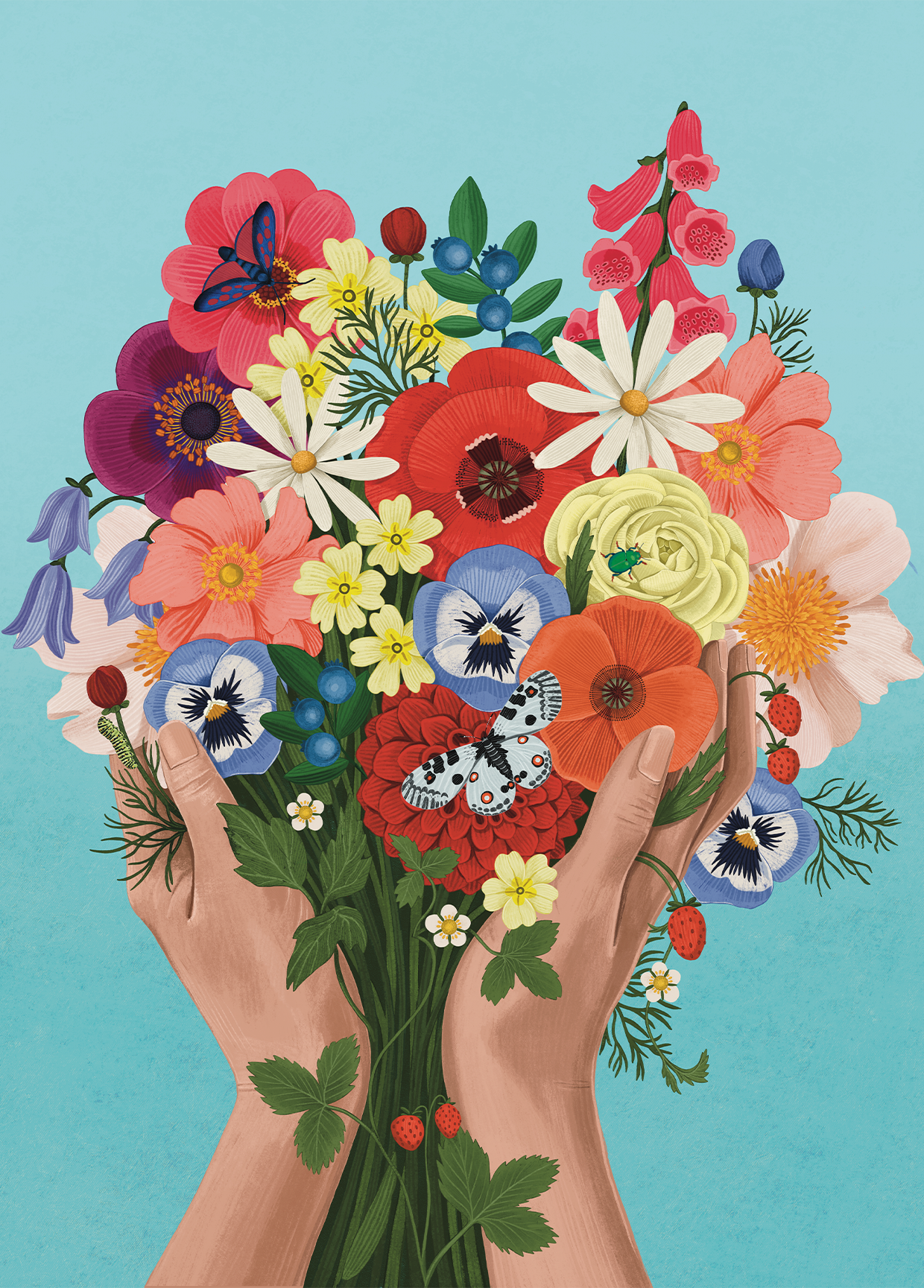 Illustration for book cover "Apetyt na Życie"