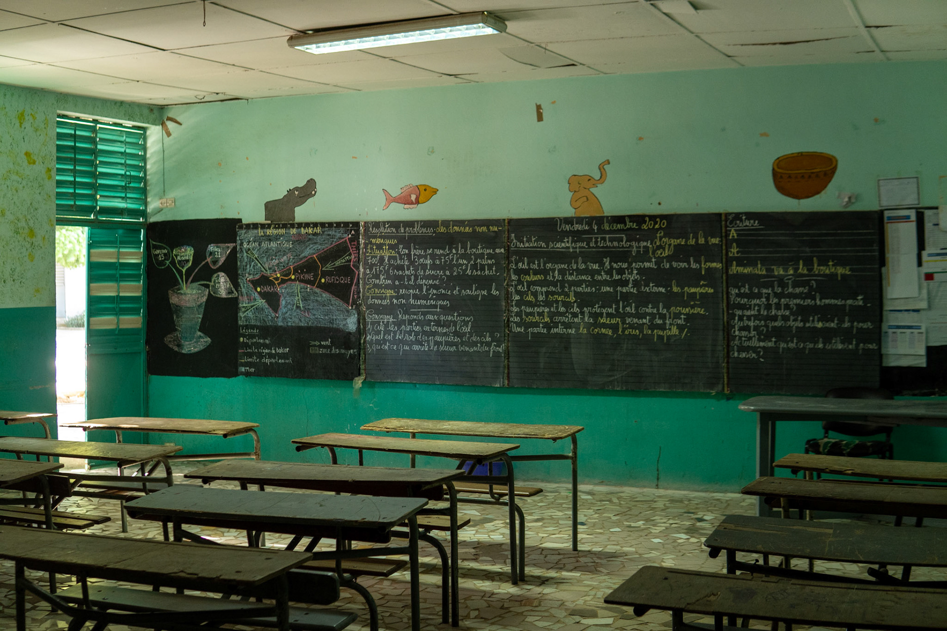 classroom in senegal