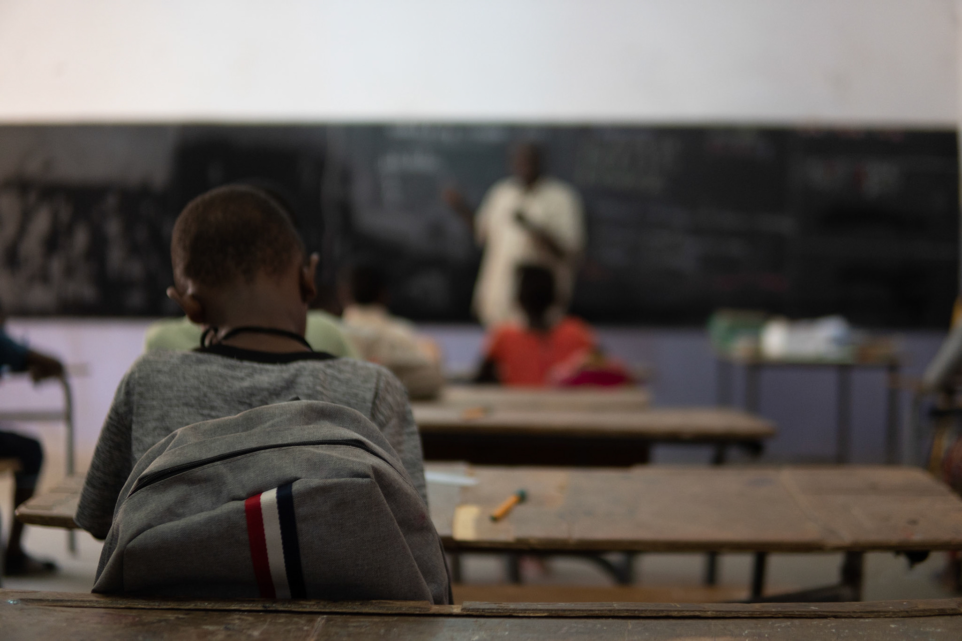 kid in classroom (Senegal, Dakar)