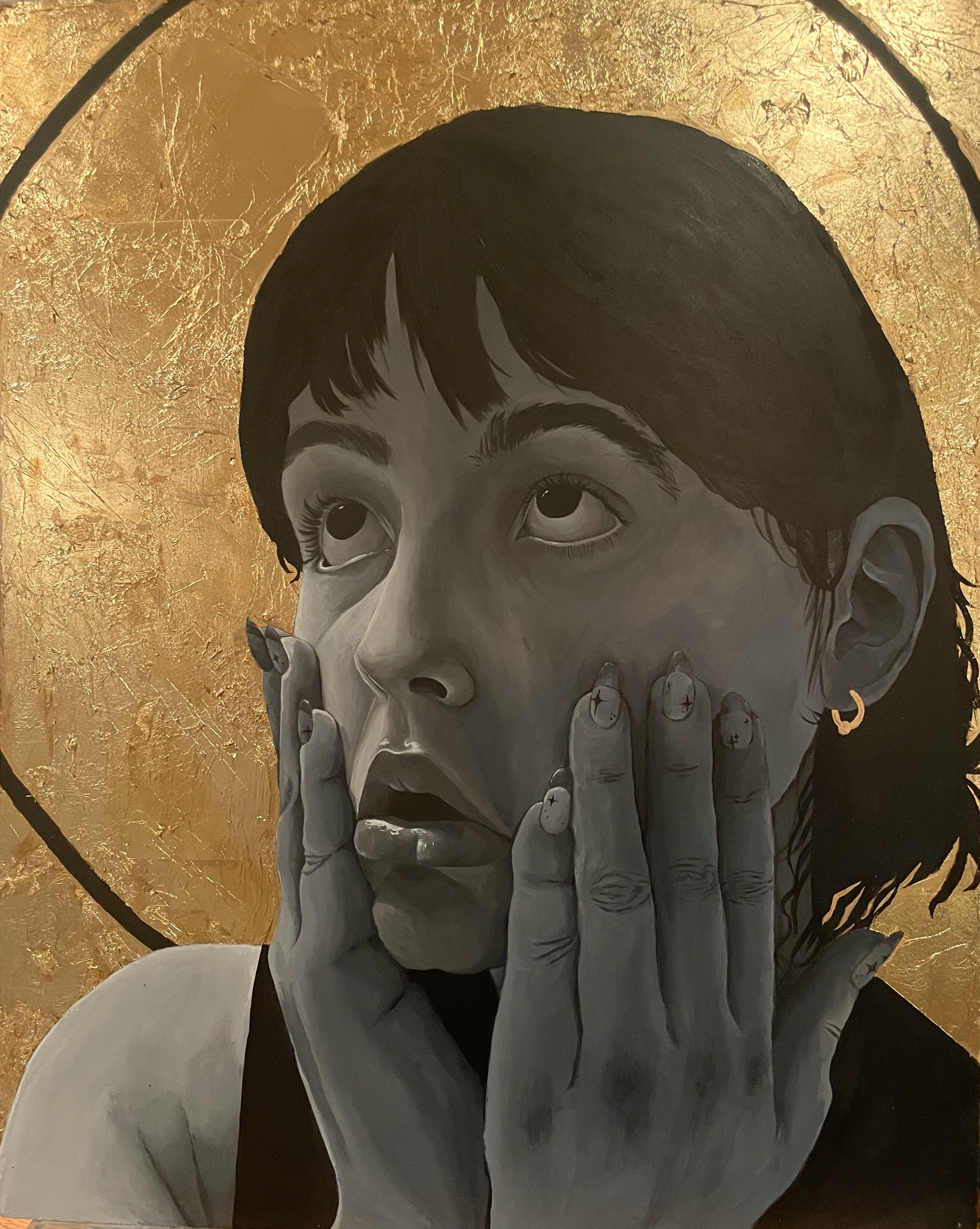Acrylic Paint and Gold Leaf - 2023