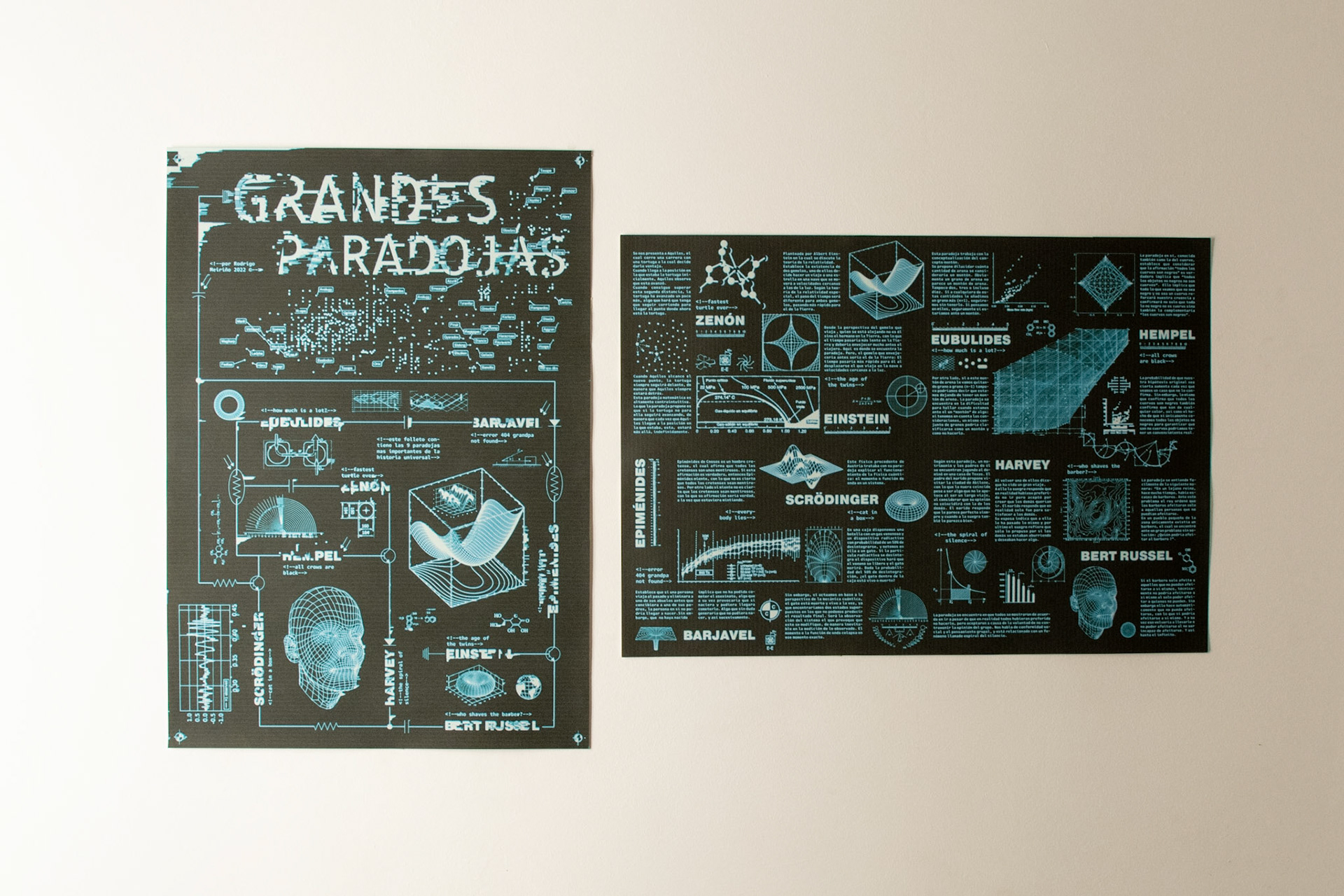 Left: Poster. Right: Interior pages.