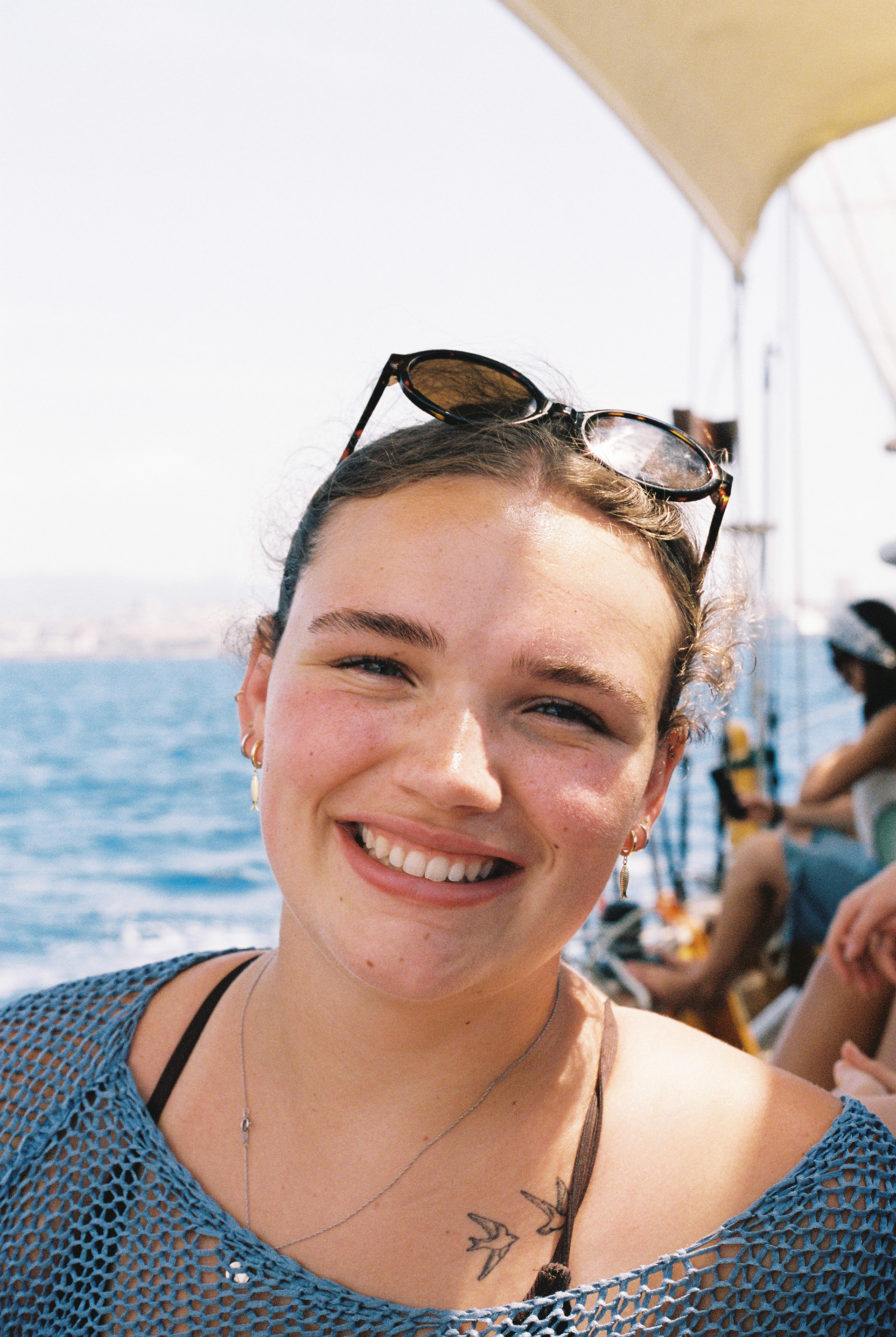Anna aboard Bruine Beer. 35mm, Canon FT QL.