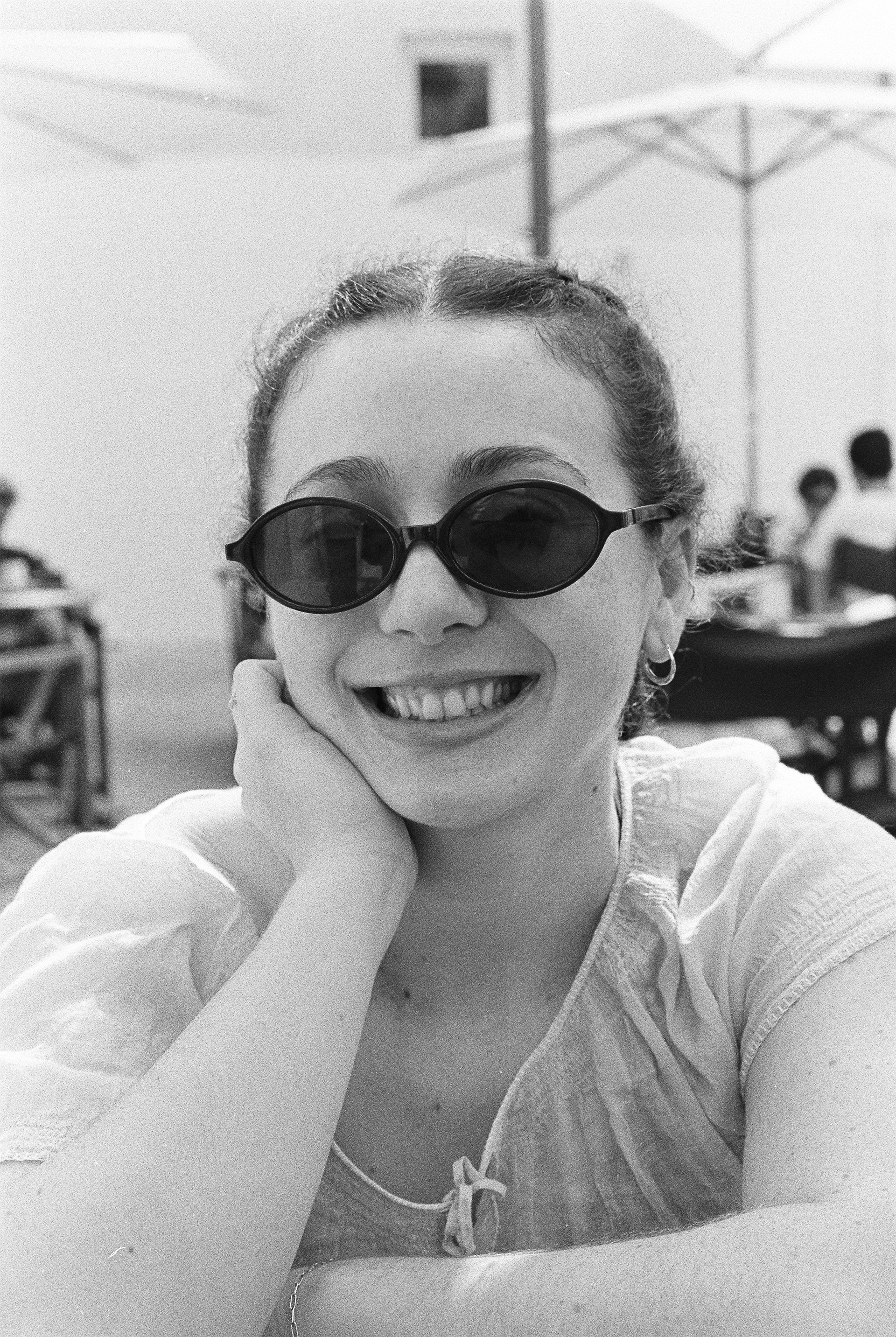 Alyssa, in Tossa de Mar. 35mm Canon FT QL.
