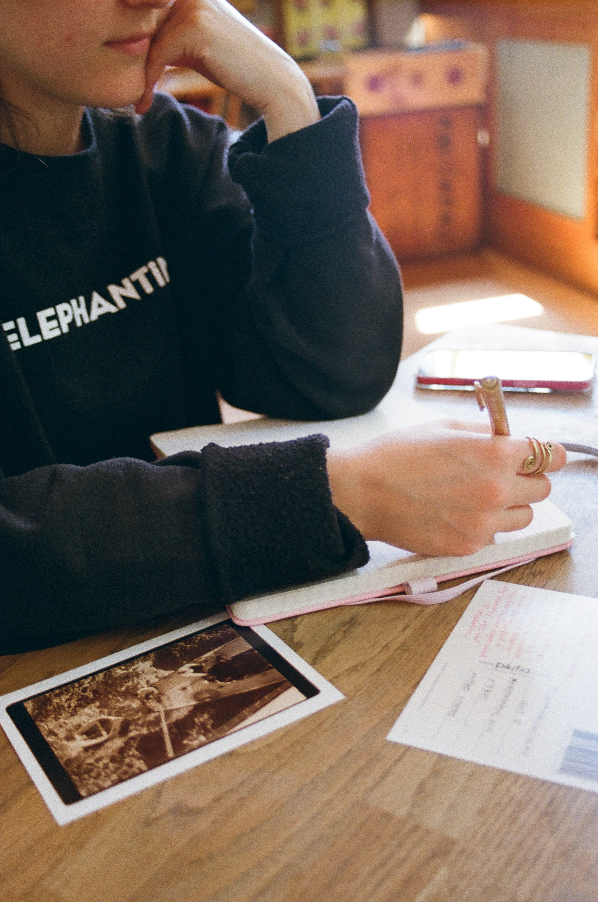 Writing home. 35mm, Canon EOS Rebel S.