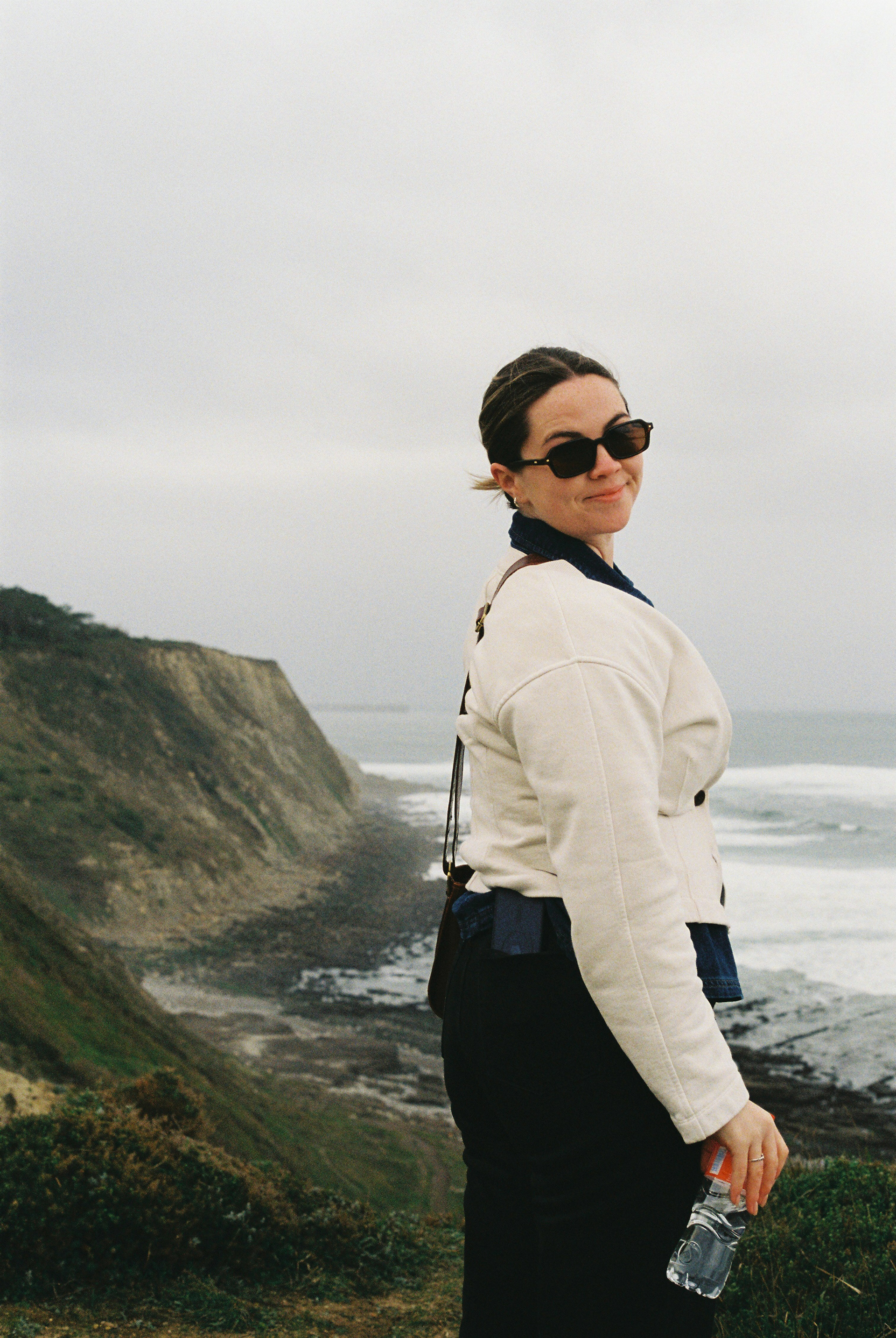 Caitlin, in the Bay of Biscay. 35mm Canon FT QL.