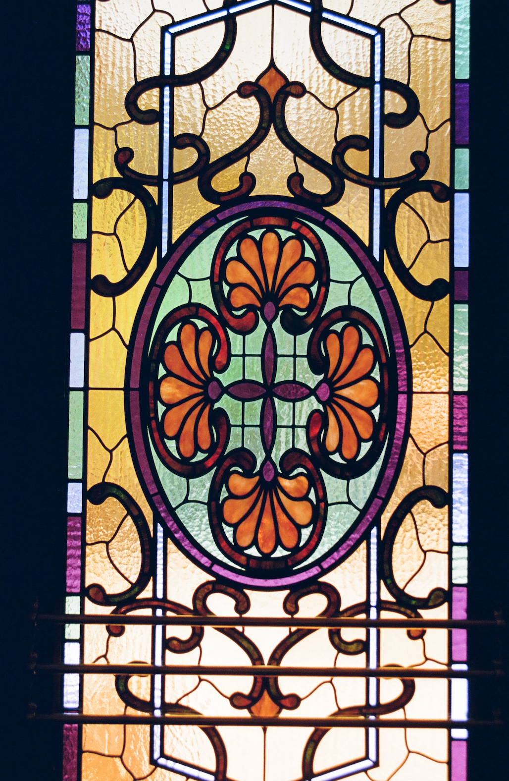 Stained Glass. 35mm, Canon FT QL.