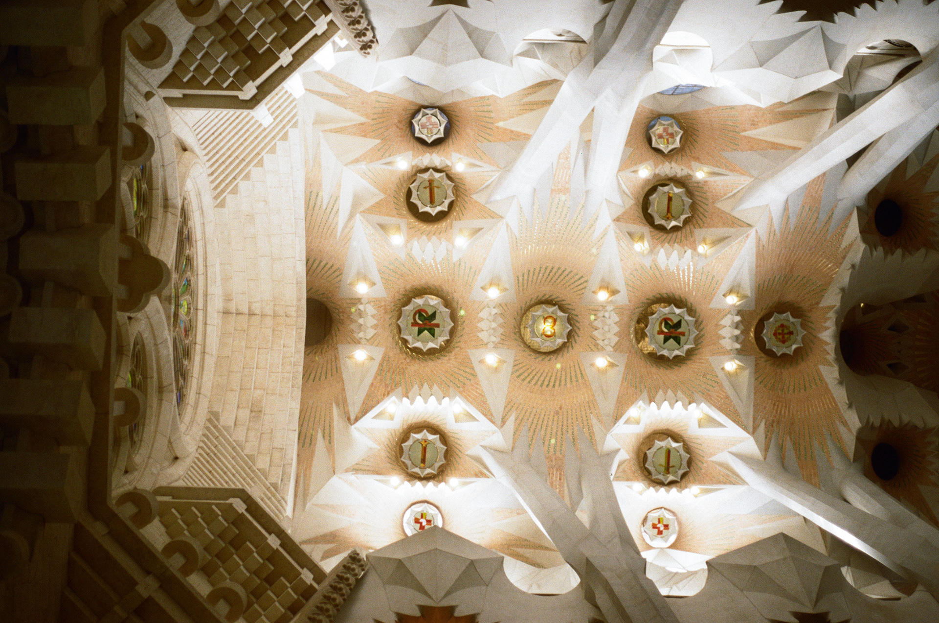 Ceiling, Sagrada Família. 35mm Canon FT QL.