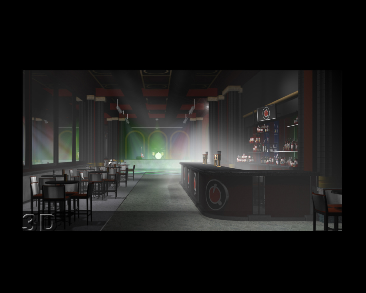 3D Virtual Reality Space - Cafe Sonique