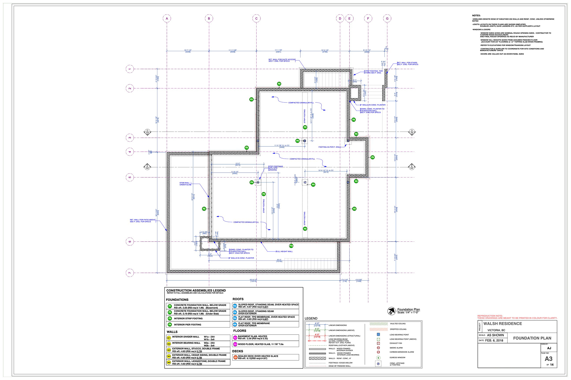 Working Drawings - Walsh Residence
