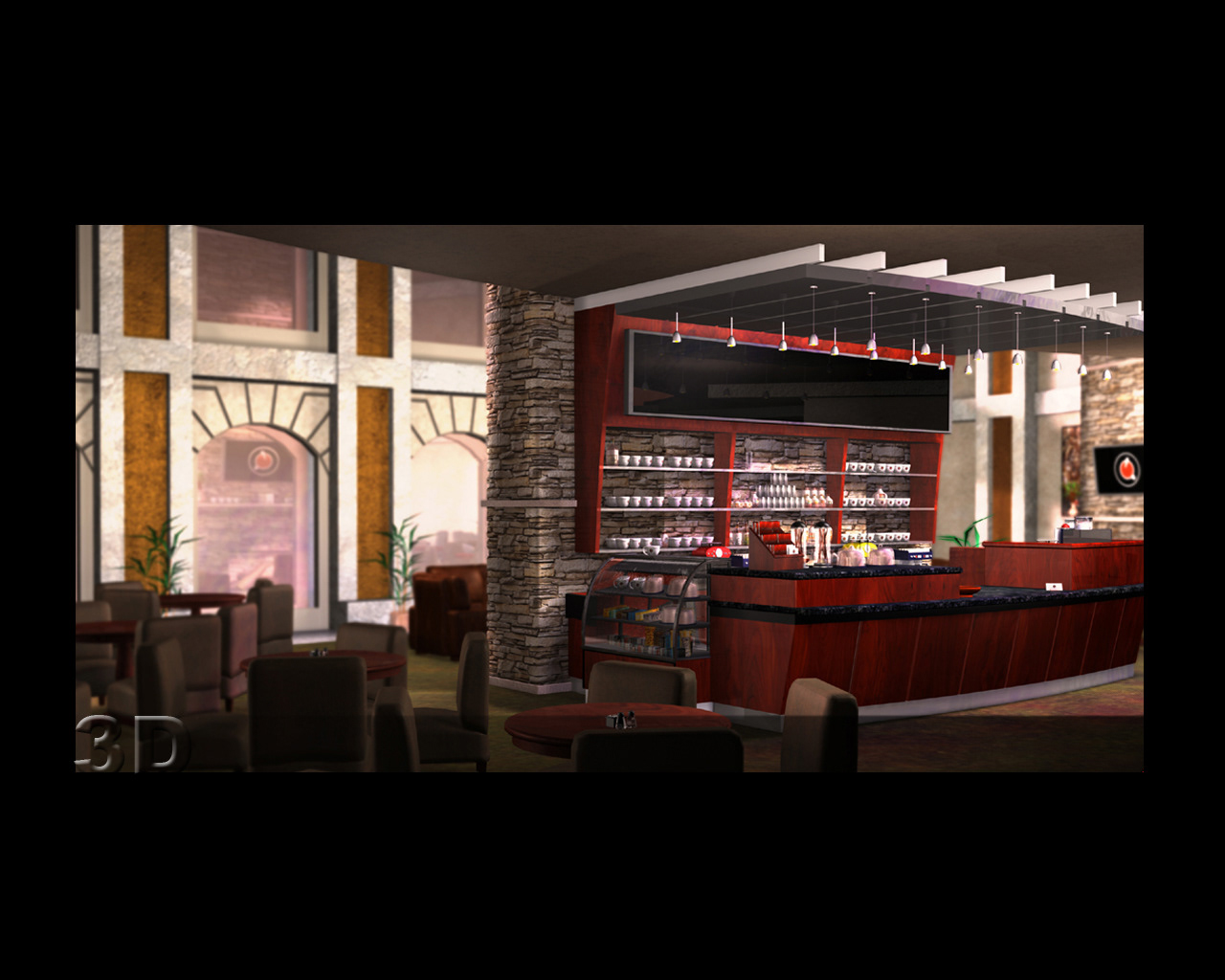 3D Virtual Reality Space - Cafe Sonique