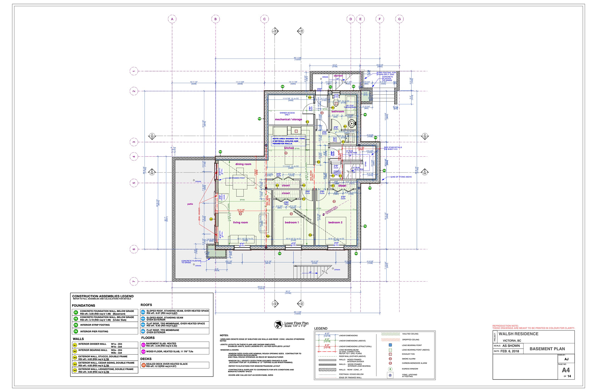 Working Drawings - Walsh Residence