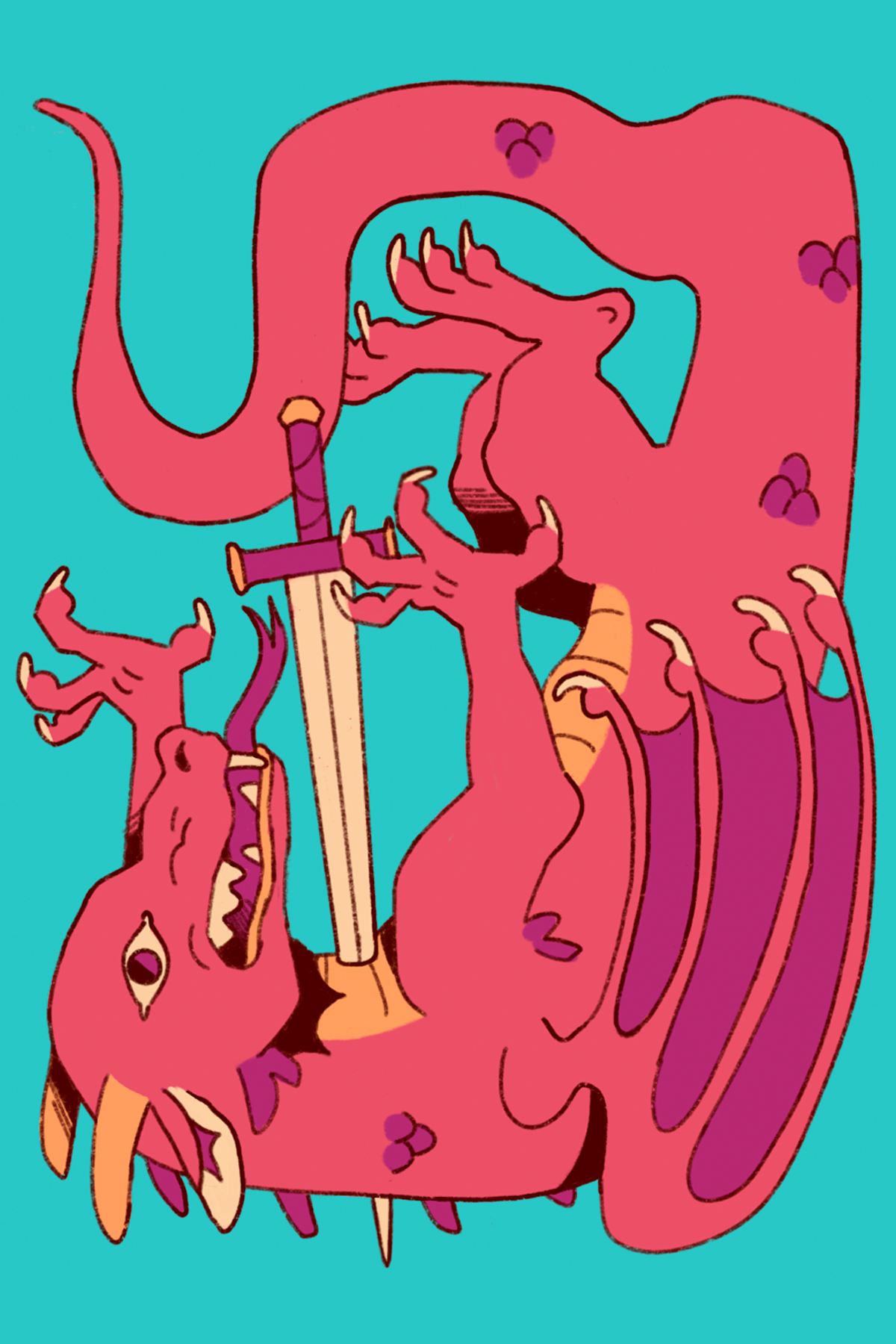 1/3 Fantasy Series of Postcard Print Illustrations