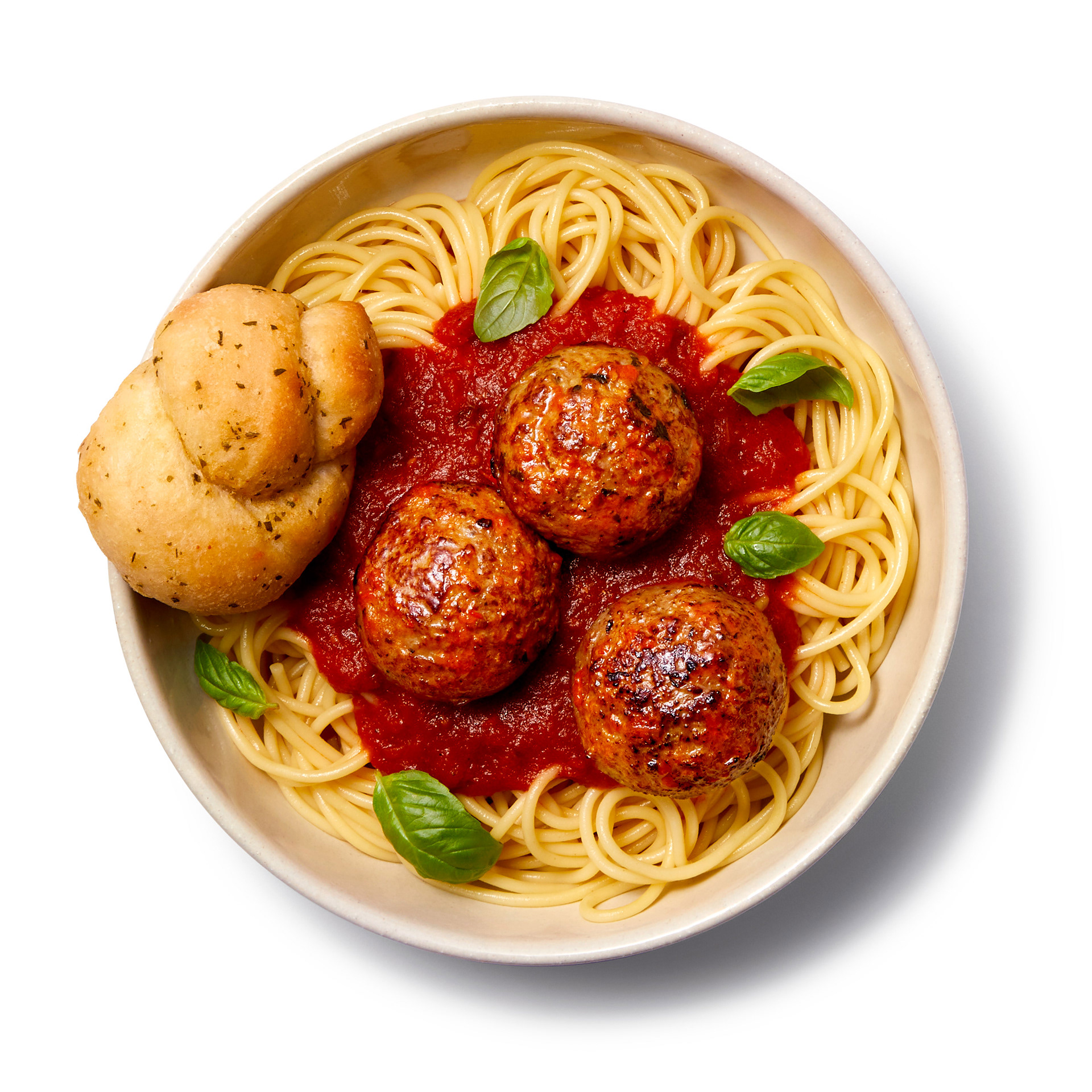 Classic spaghetti and meatballs.