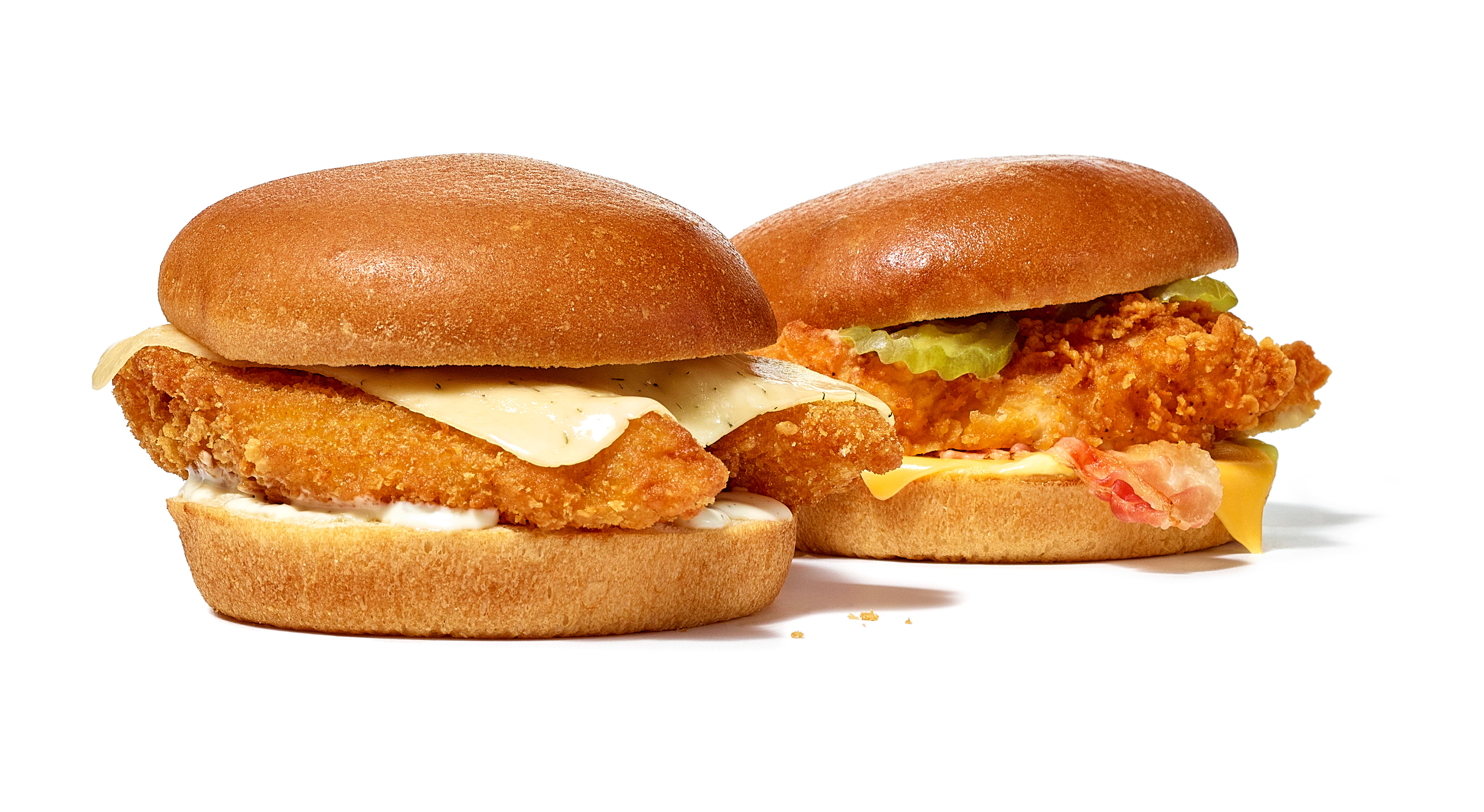 Deli code and chicken tender sandwiches.