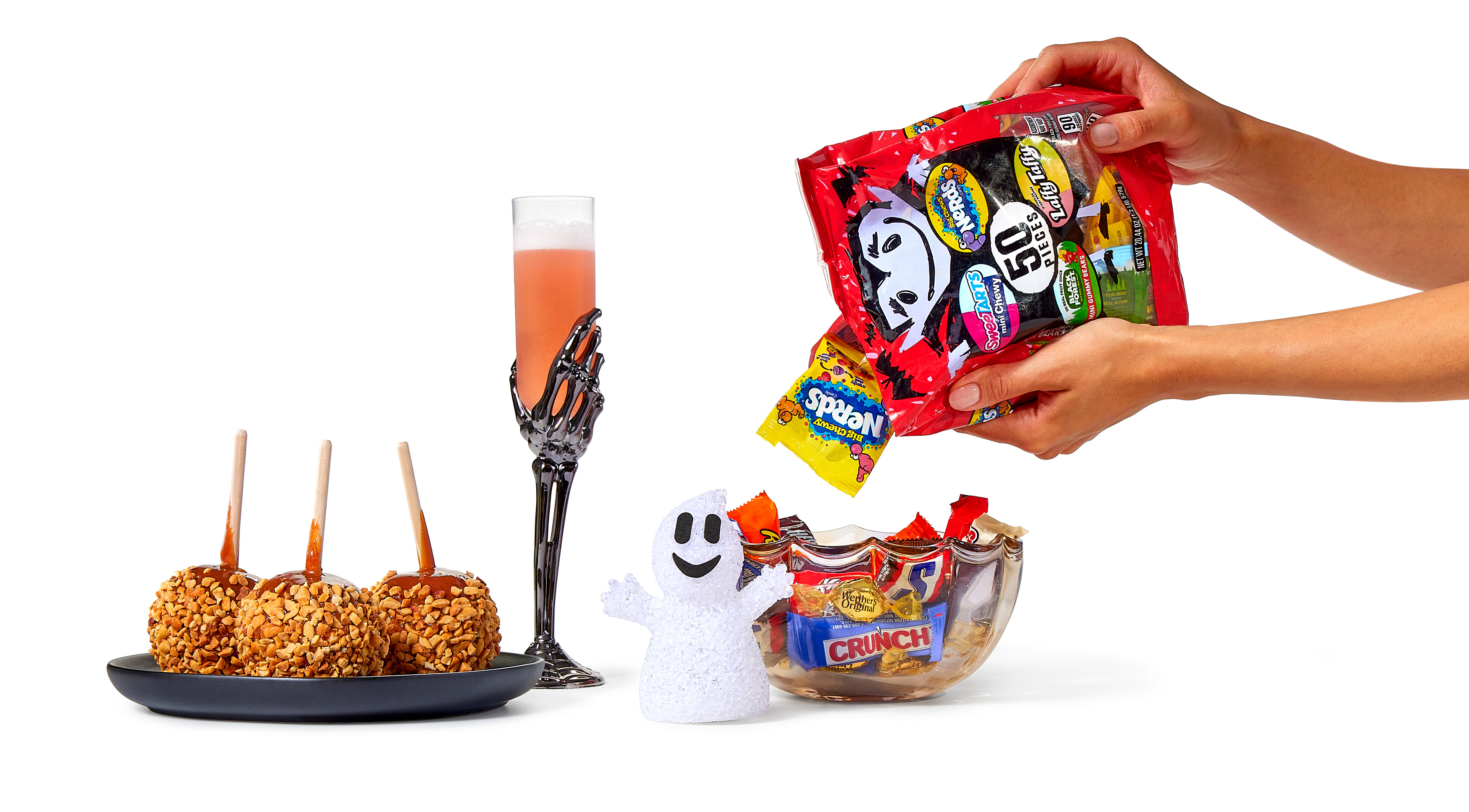 Halloween party table scape asset