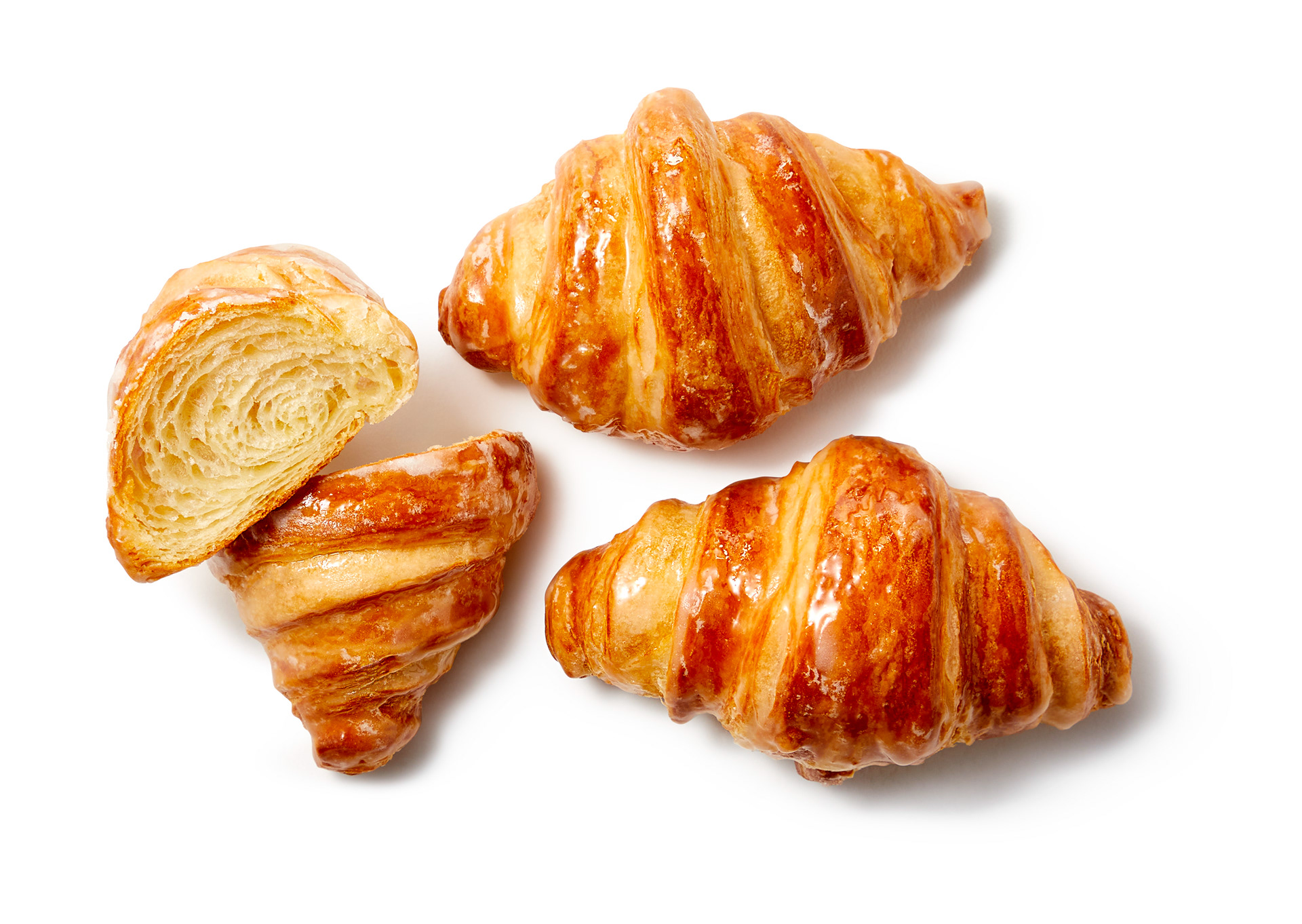 New bakery glazed croissants.