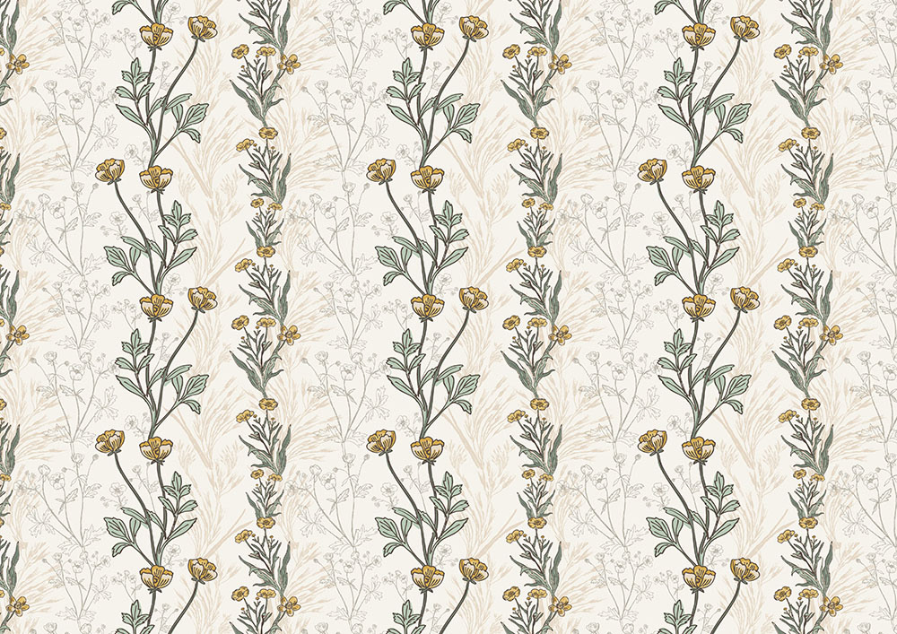 Trailing Buttercup-pattern available for licensing