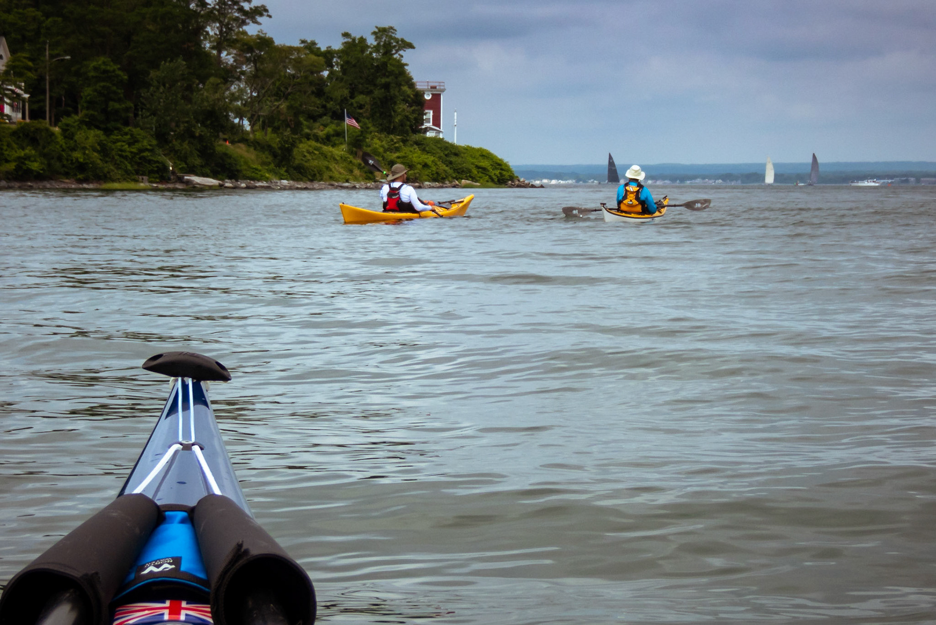 Paddling to the point
