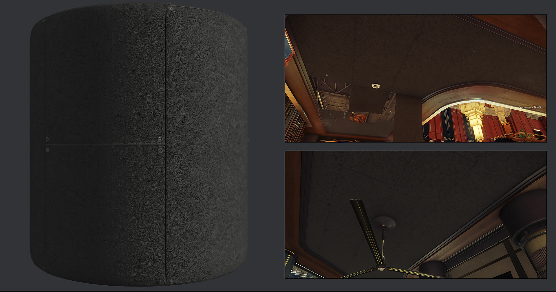 Black Ceiling Material