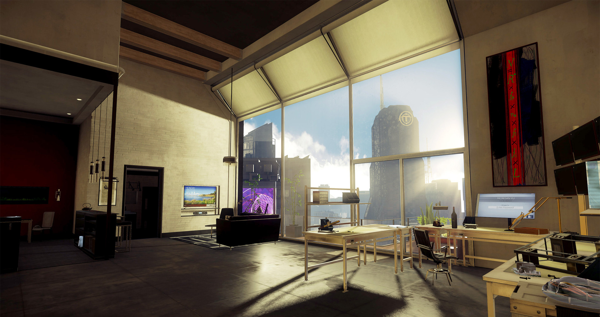 responsible for all environment assembly, modeling and texturing (props were outsourced). Designed window shades, blinds to be animated. Created wall, floor and ceiling textures.