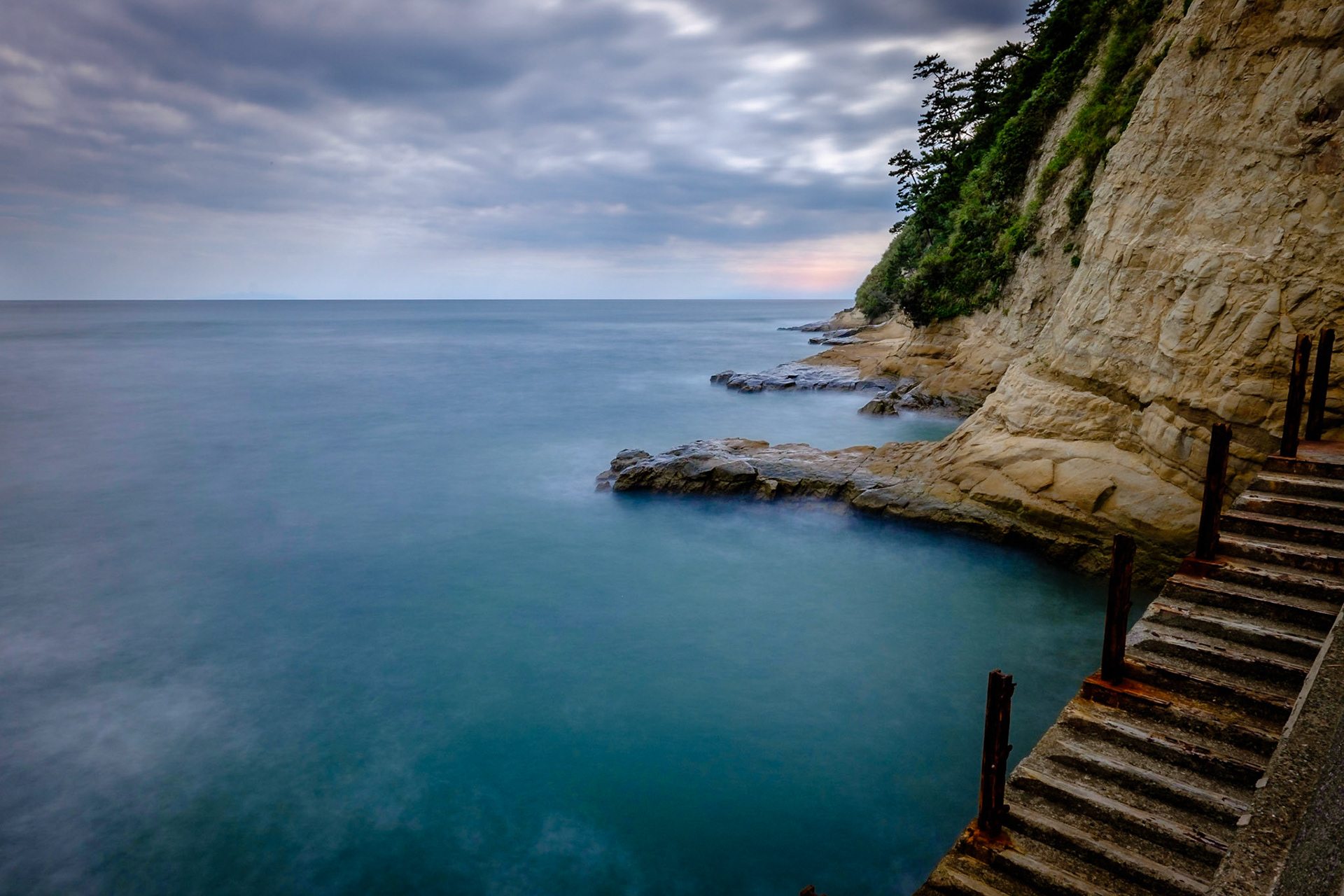 Looking at the ocean