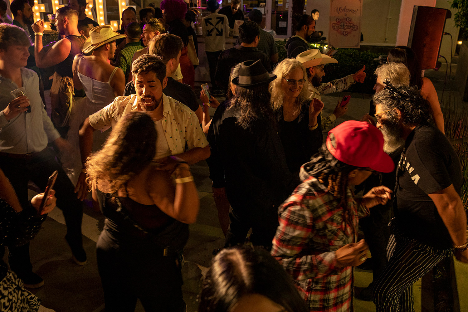Guests take to the crowded dance floor at the Los Angeles LGBT Center’s Queerceañera in Hollywood on September 29th, 2023.