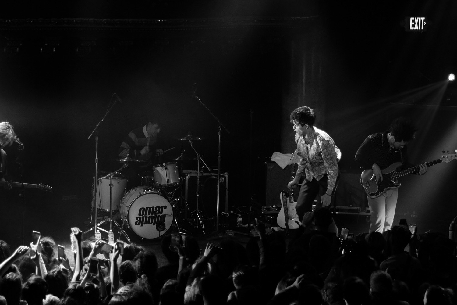 Omar Apollo jumps on stage at the Great American Music Hall in San Francisco on May 8th, 2019.