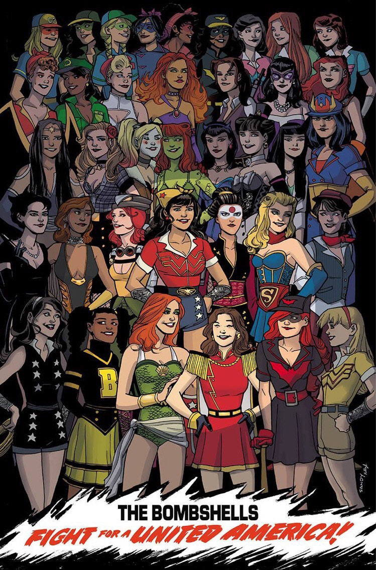 Bombshells United 6, DC Comics. Colors by Kelly Fitzpatrick.