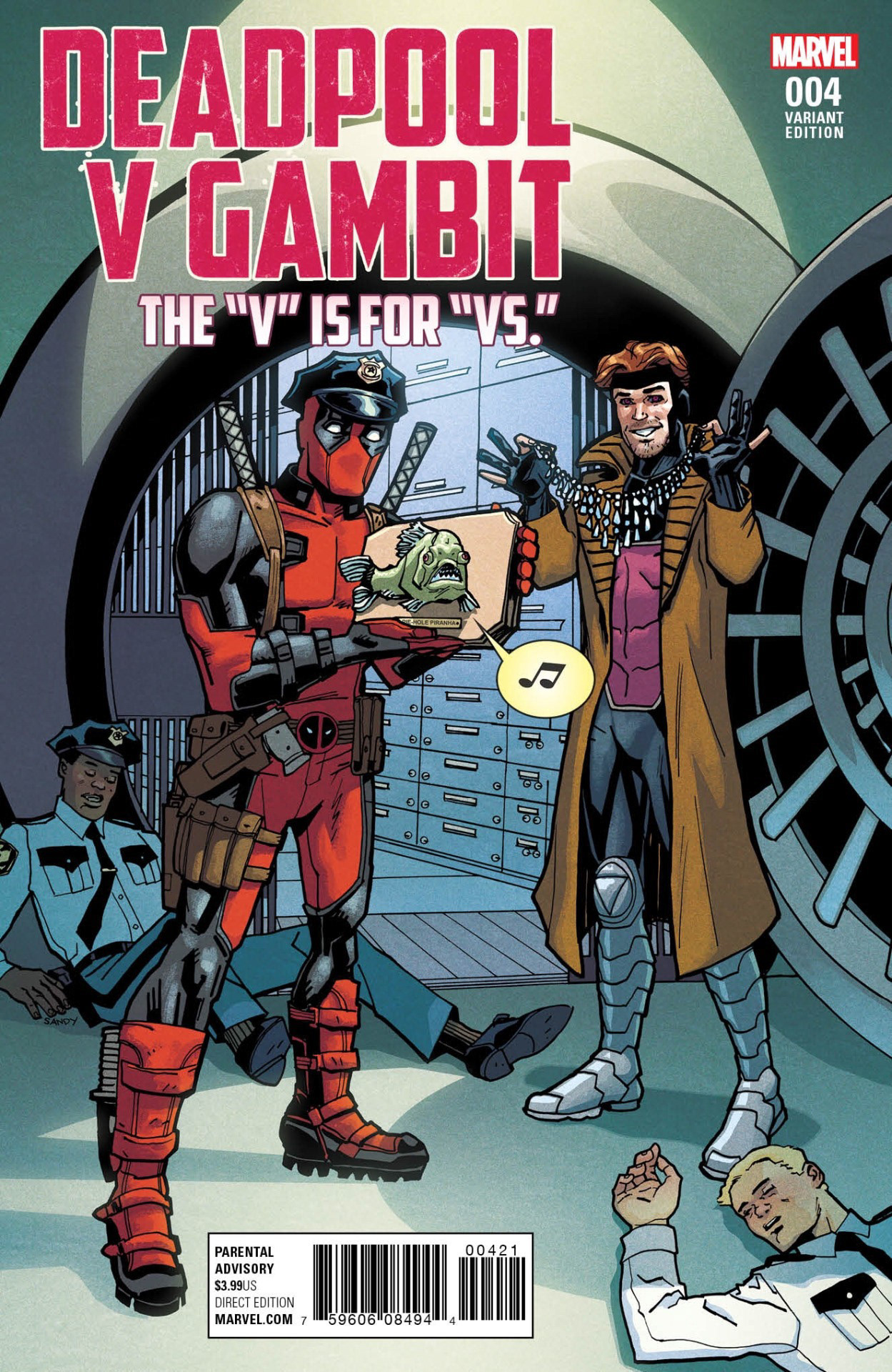 Deadpool v Gambit 4, Marvel Comics. Colors by Matt Wilson.