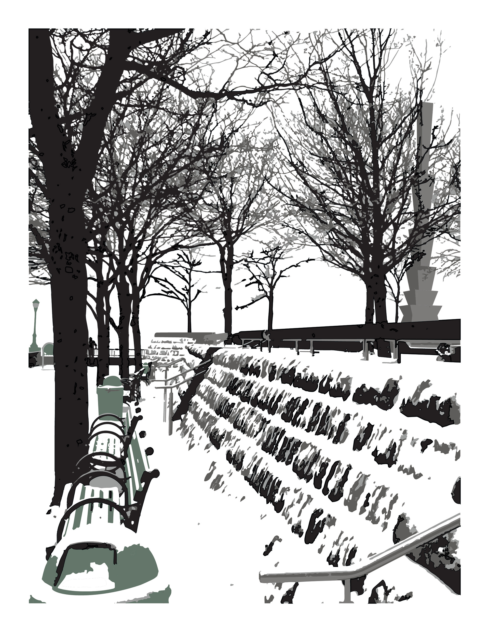 Winter, Battery Park