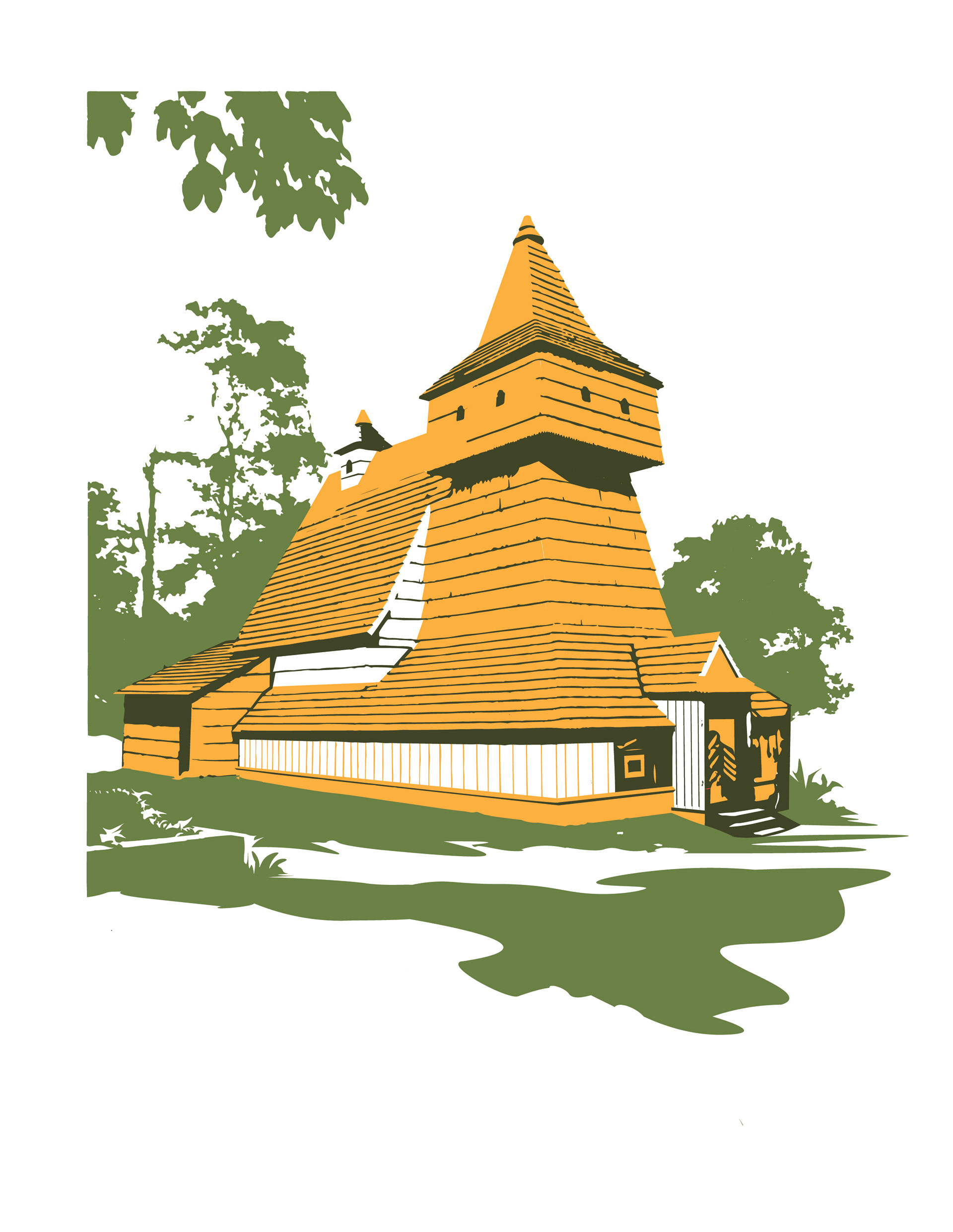 Stave Church, Poland