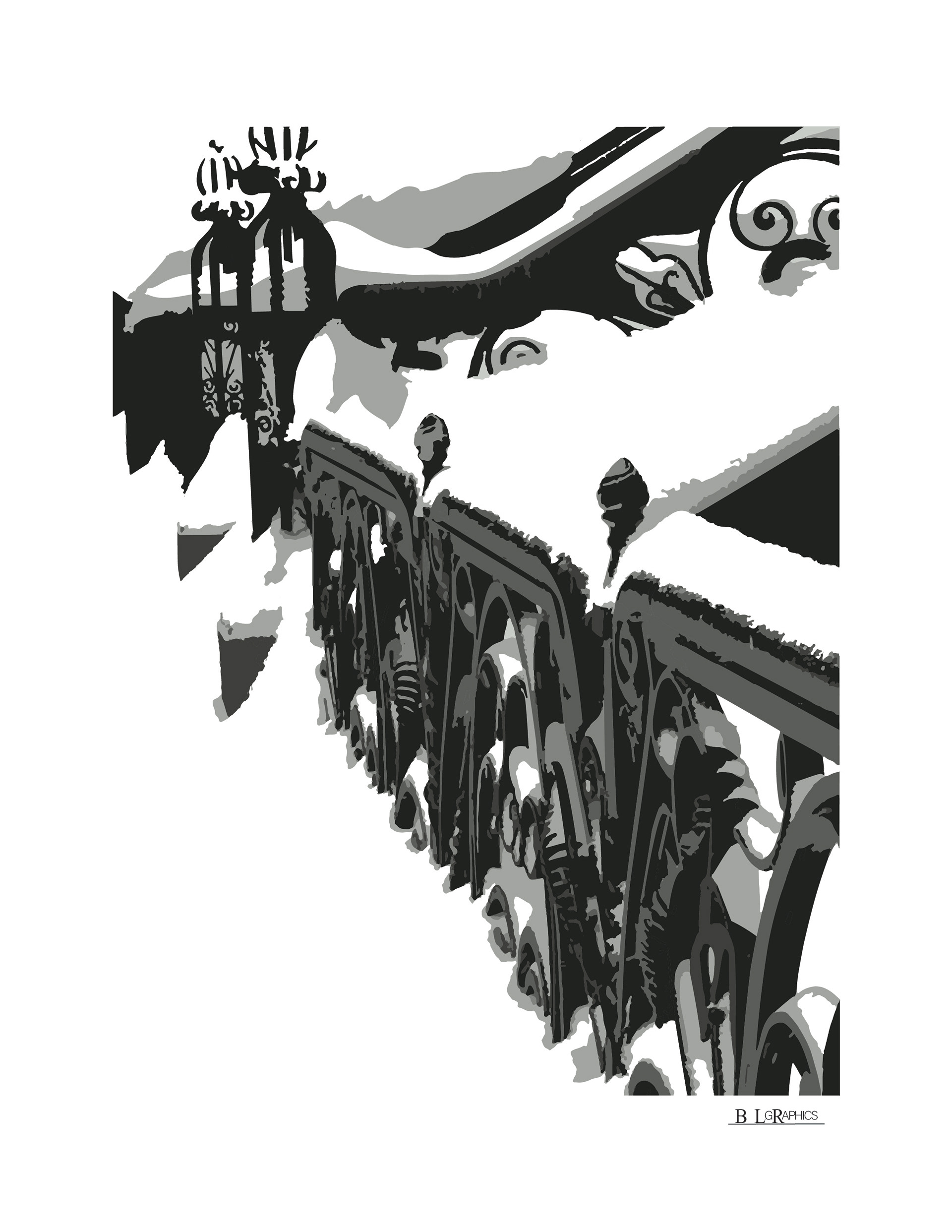 Snowy Railing