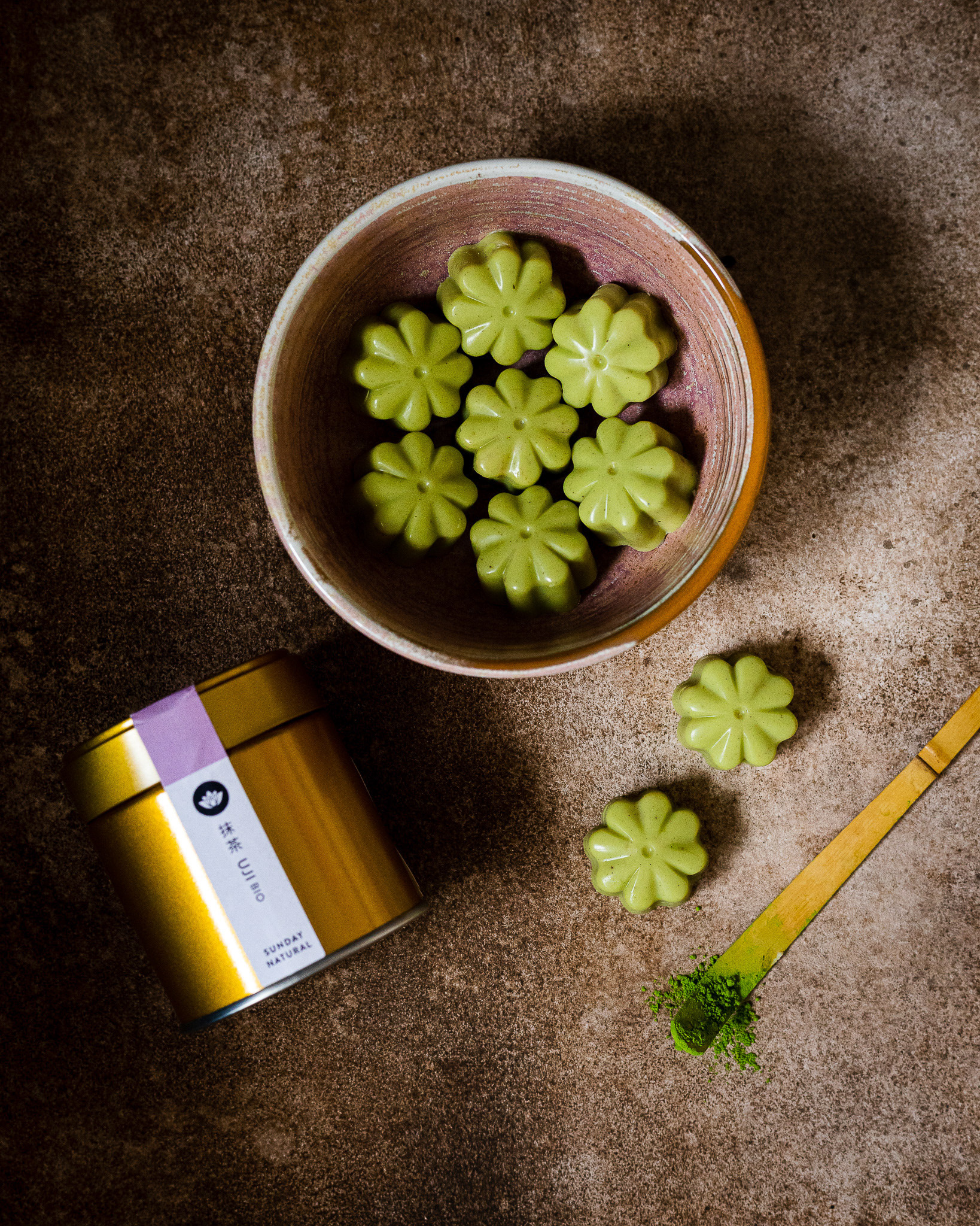 Matcha Pralinen - Nina Bolders Food Photography