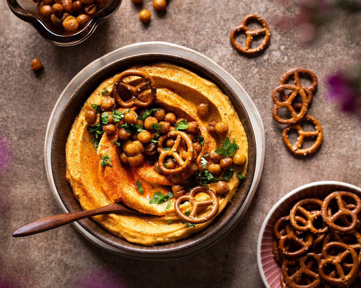 Sweet Potato Hummus - Nina Bolders Food Photography