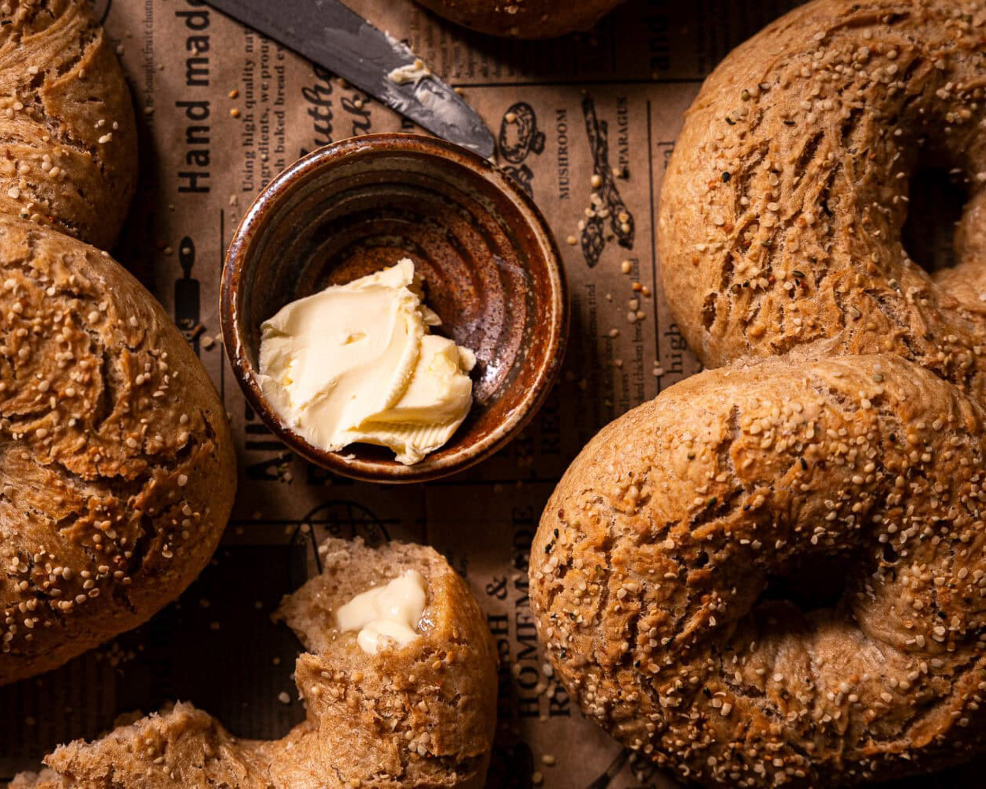 Spelt bagels 