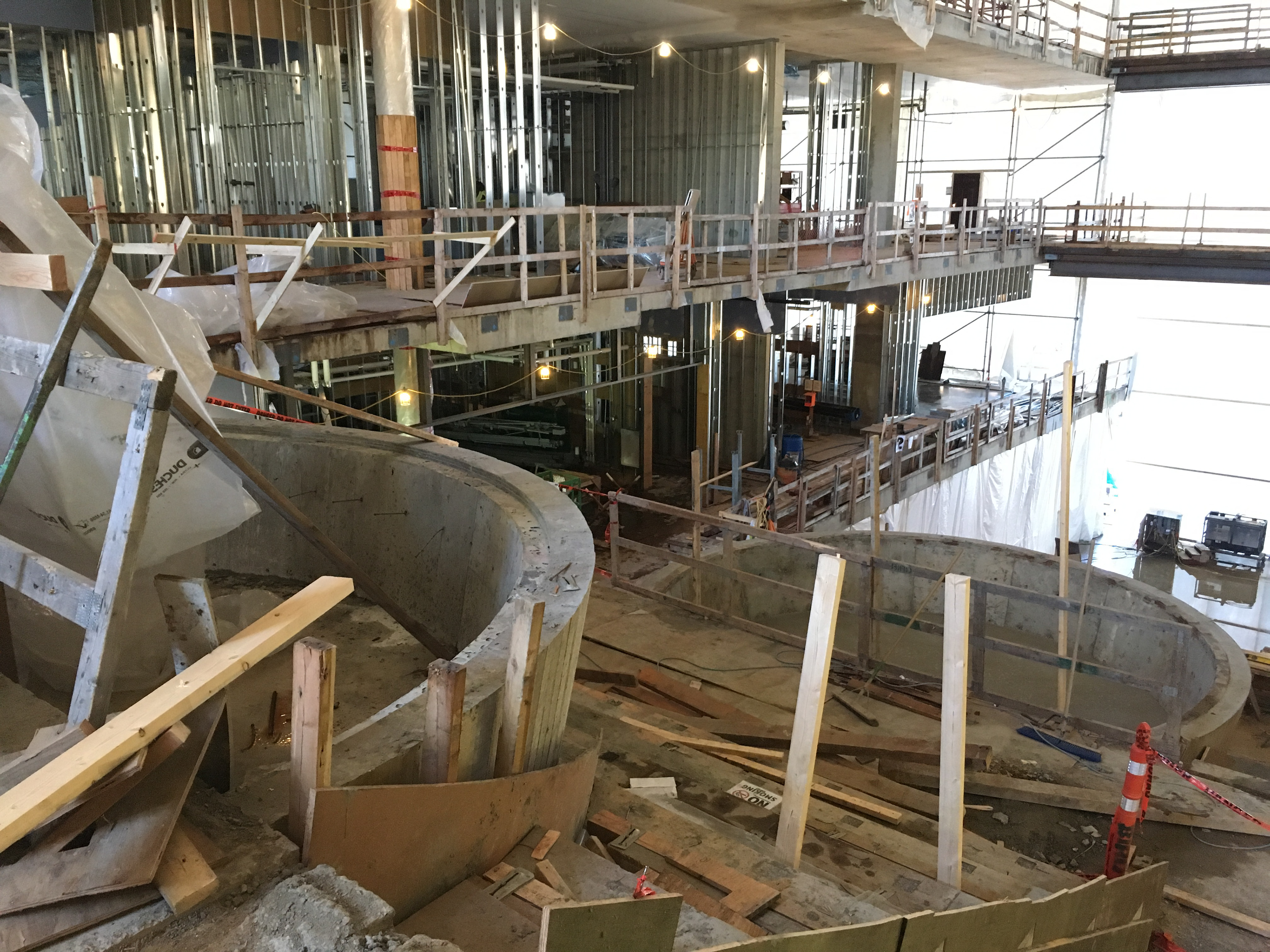 Treepods under construction