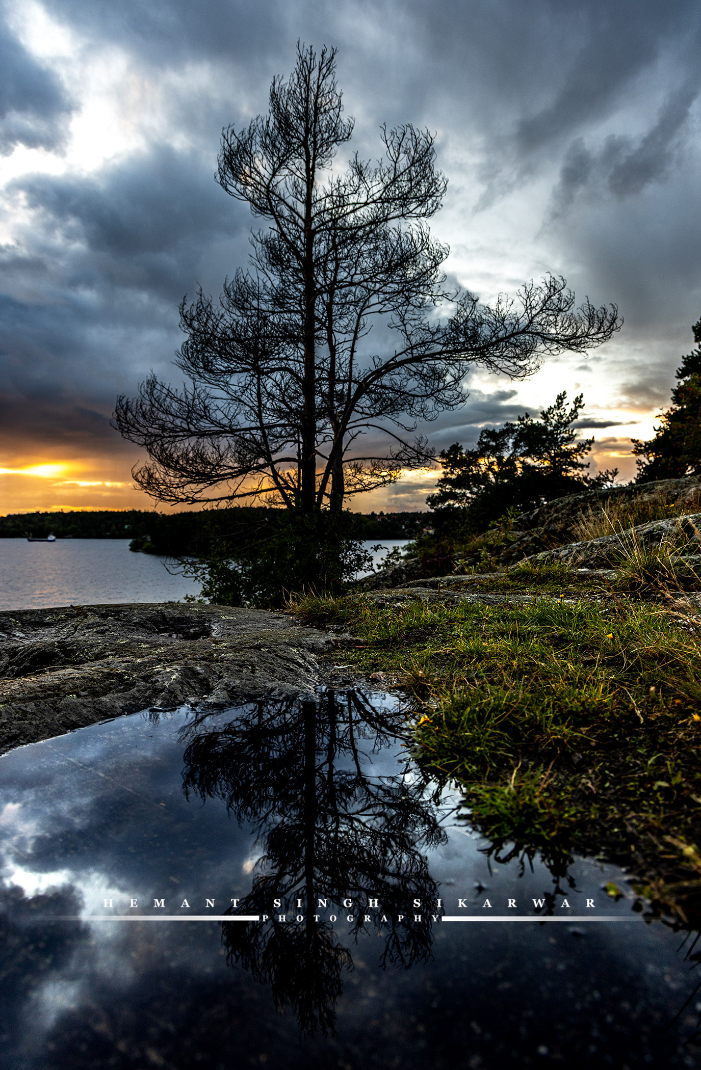 A Beautiful Sunset on a rainy Day.