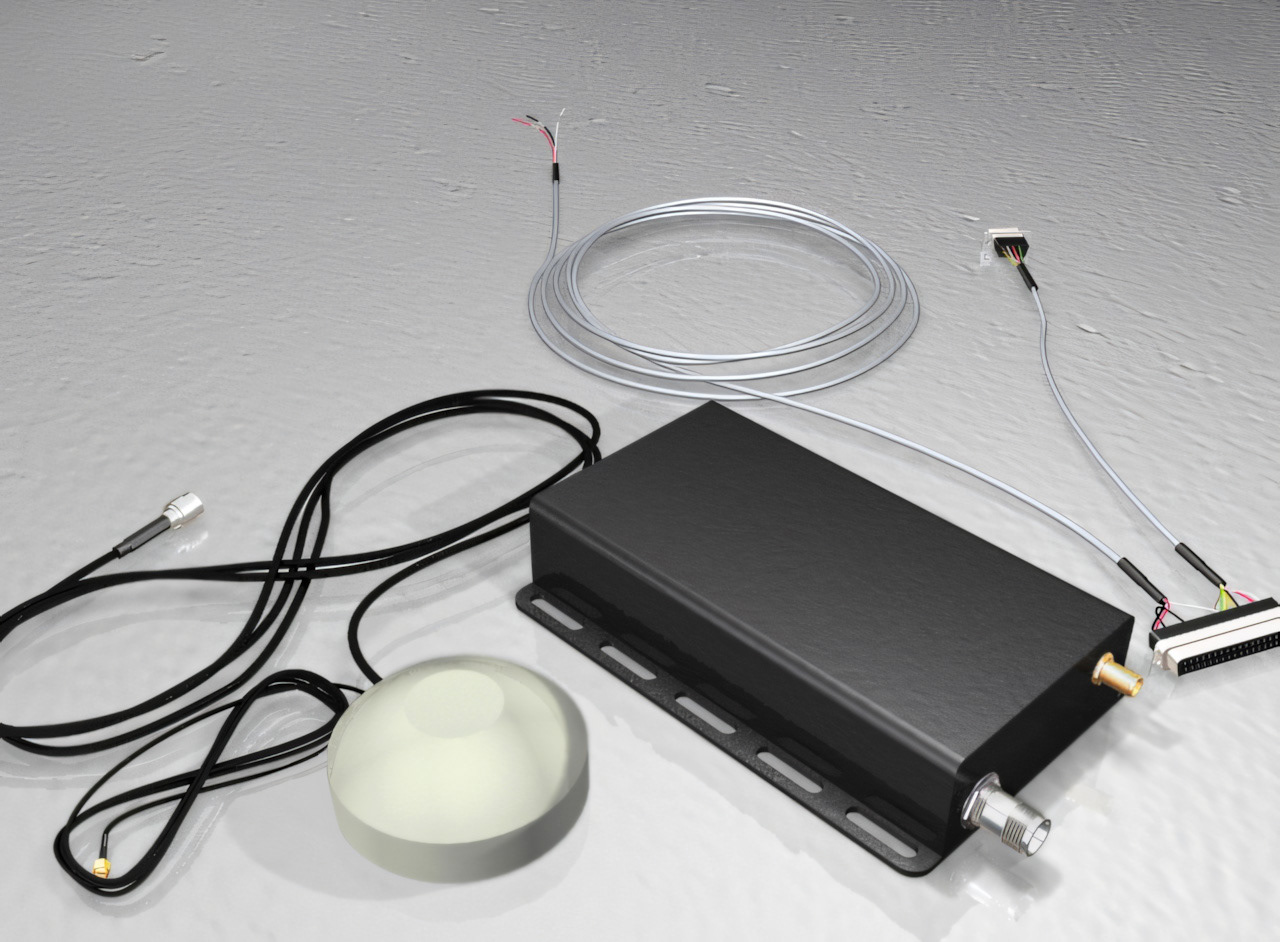 Vehicle-mounted GPS tracking unit with dome antenna