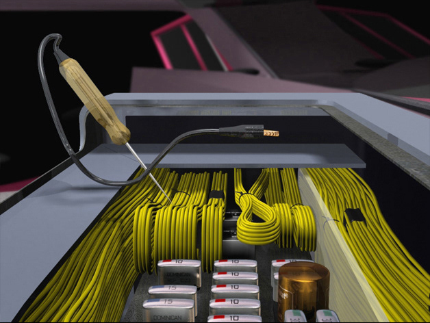 Vehicle fuse panel splice-in point