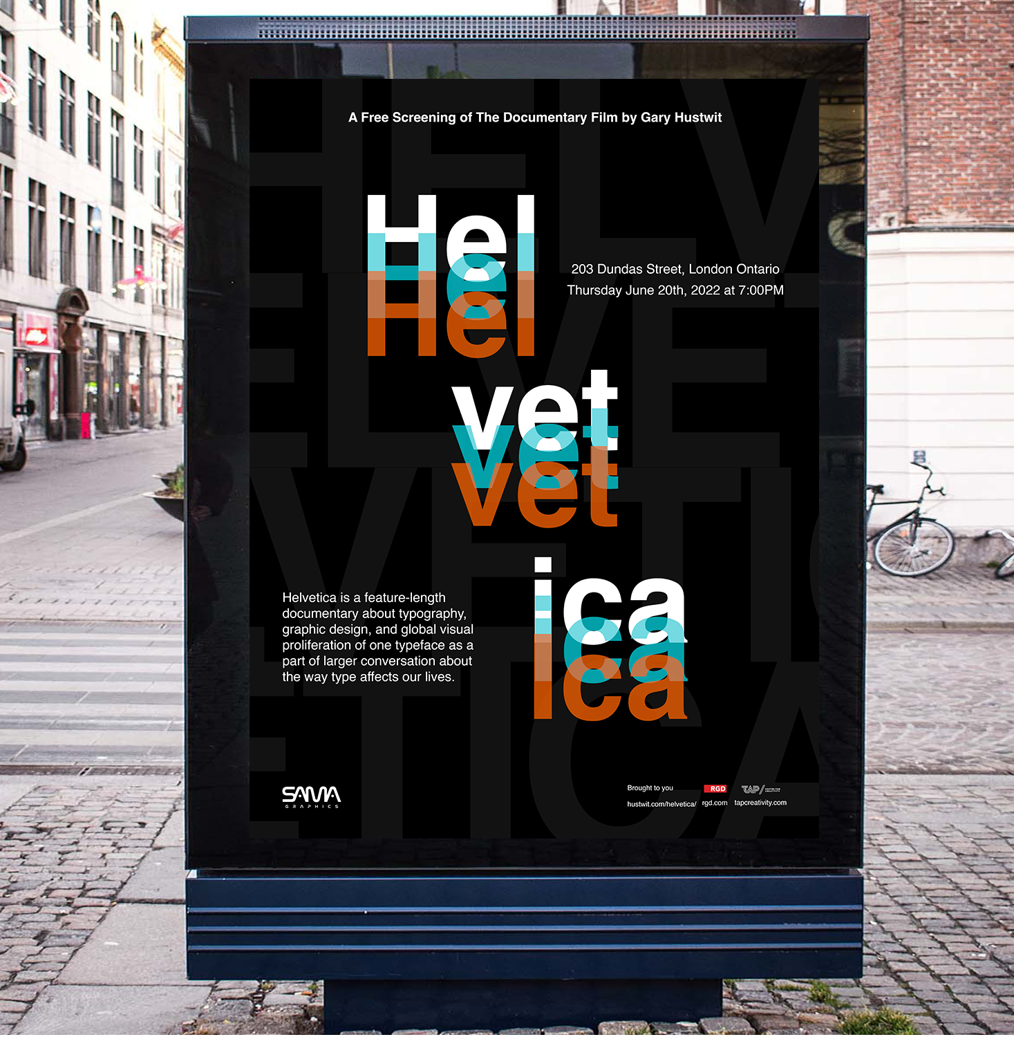 Helvetica documentary mock up