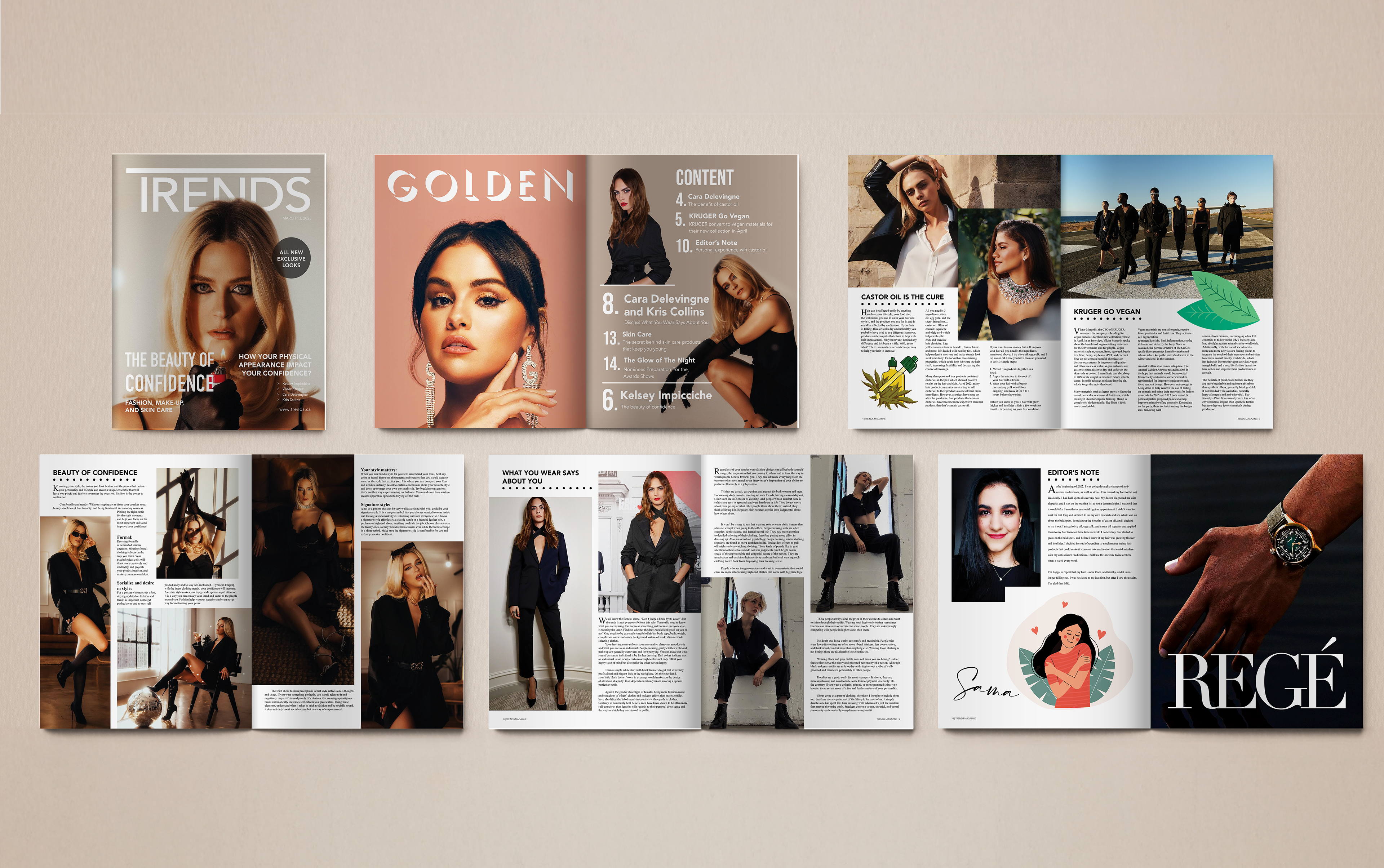 Trends Magazine mock ups