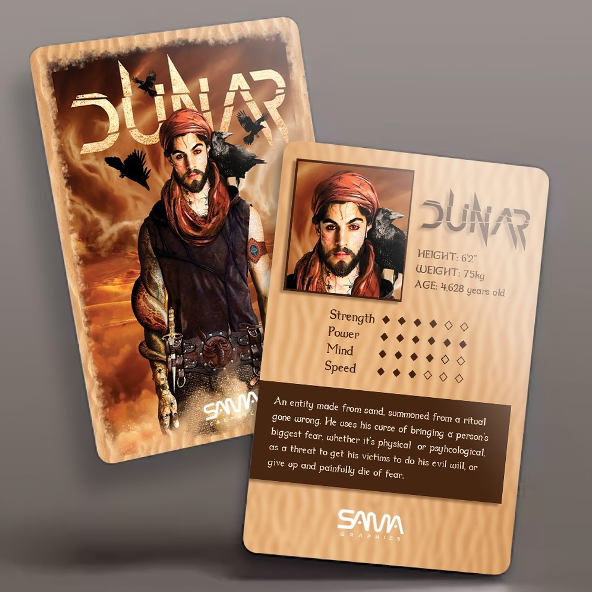 Trading card mock up