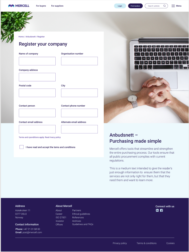 Register company